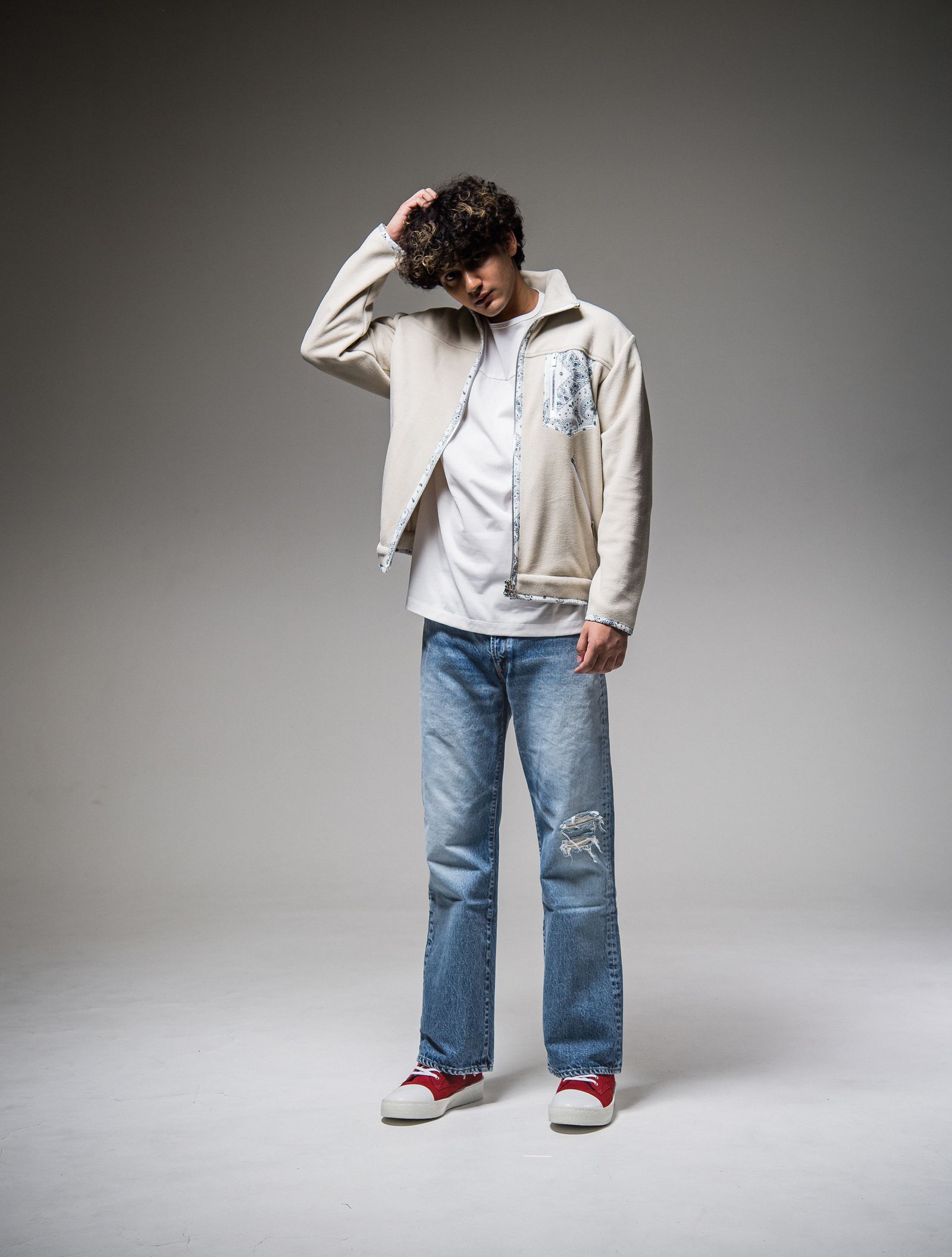 BOA FARM JACKET / RC25-JK-005 / バンダナボアジャケット / オフホワイト