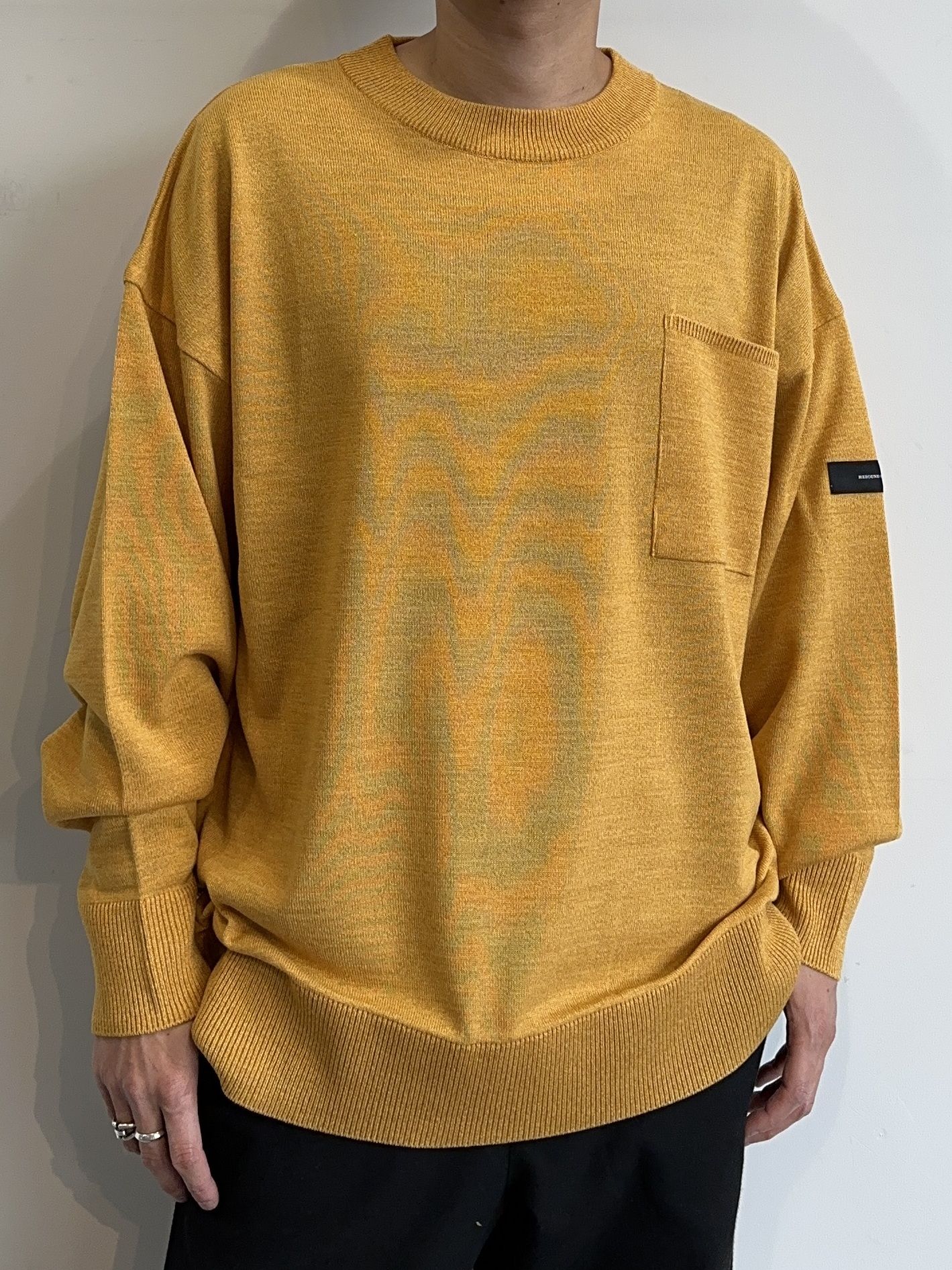 RESOUND CLOTHING - POCKET OVER SWEATER / RC30-K-002 / ポケット