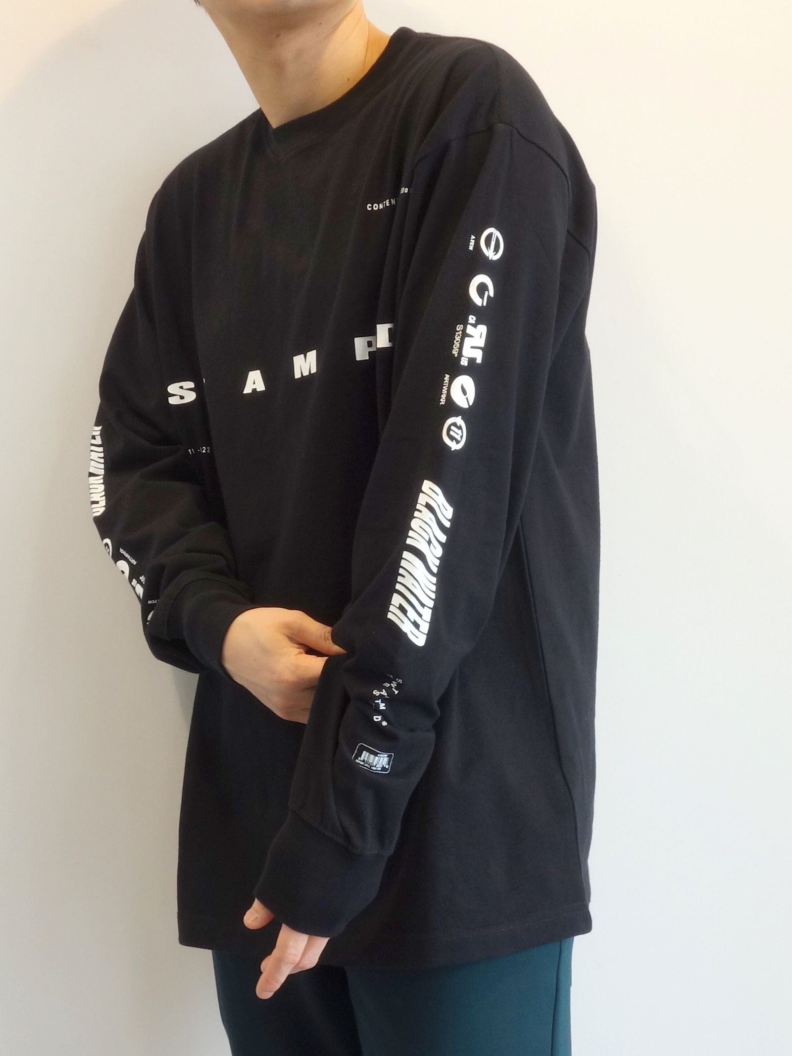 LS BLACK WATER RELAXED TEE / SLA-M2859LT /ビッグロンTEE