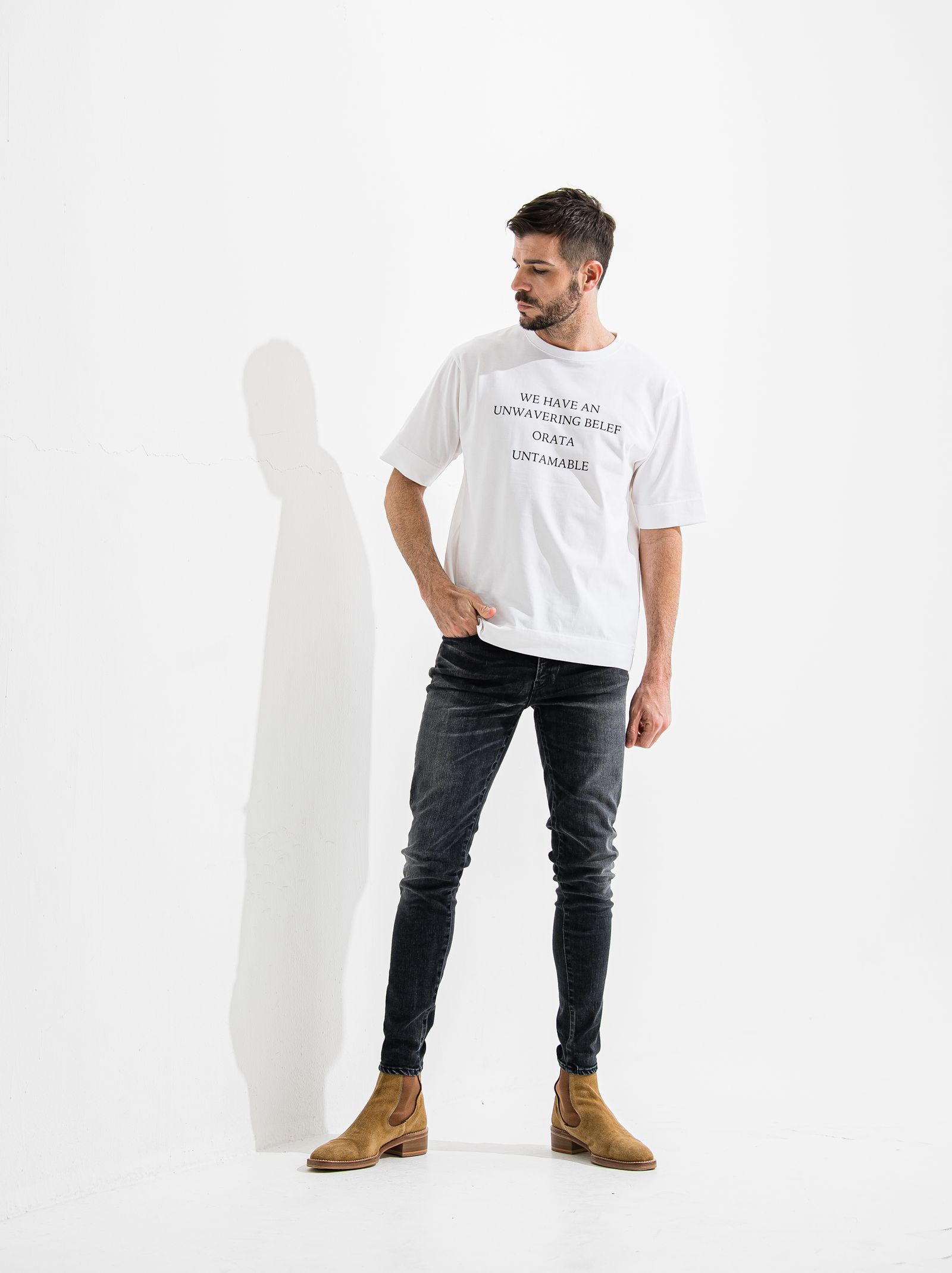 OR SKINNY JEANS / OR2-SK-002 / スキニーデニム / ブラックユーズド (7月中旬入荷予定)