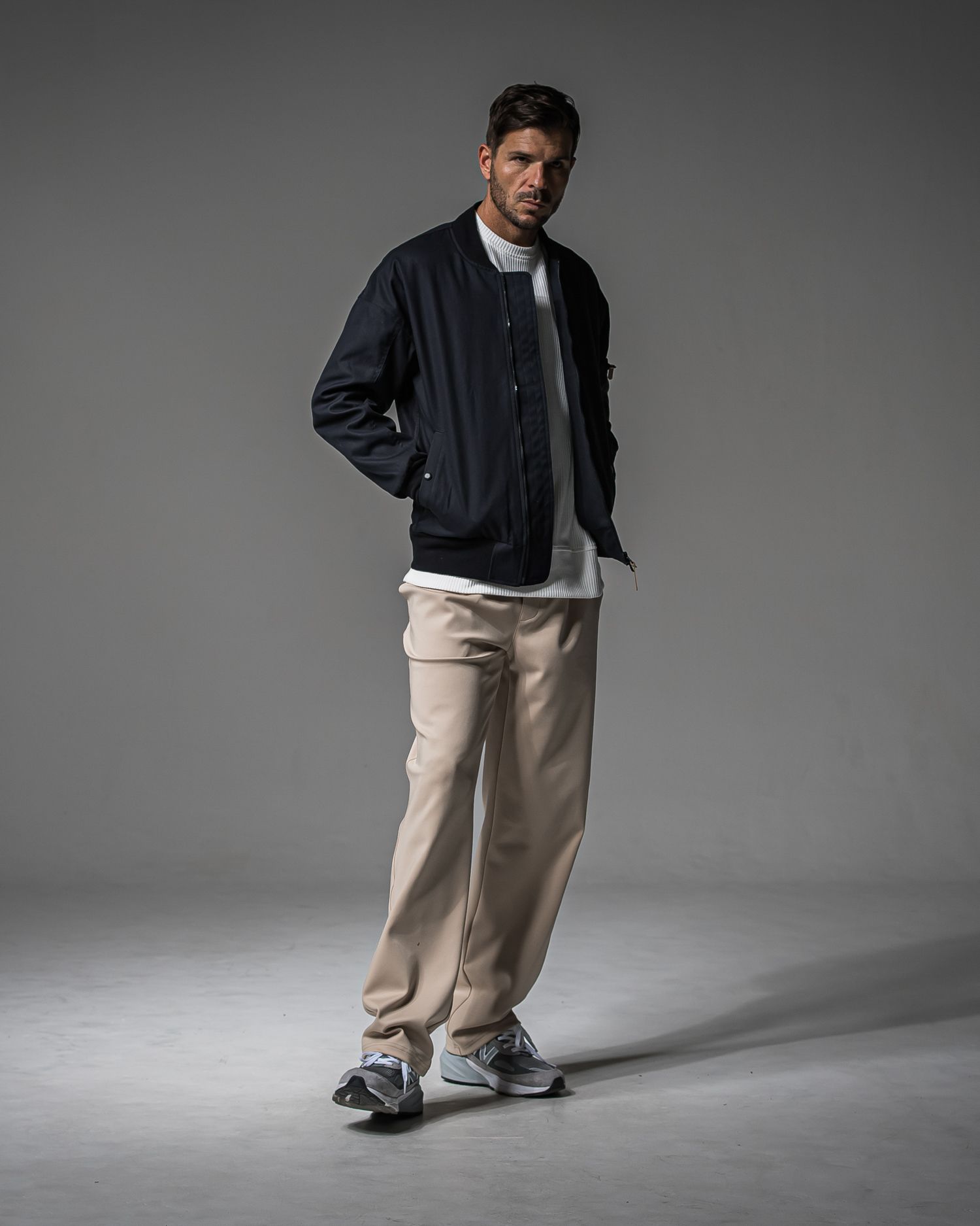 CHRIS EASY WIDE TUCK PANTS / RC37-ST-016WT / ワイドタックパンツ / ベージュ