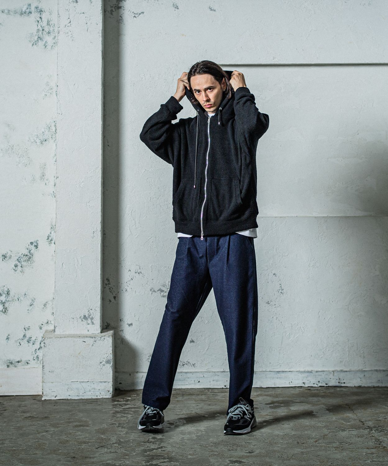 EX DENIM JERSEY WIDE PT / RC35-ST-016WTD / デニムジャージワイドパンツ / インディゴワンウォッシュ