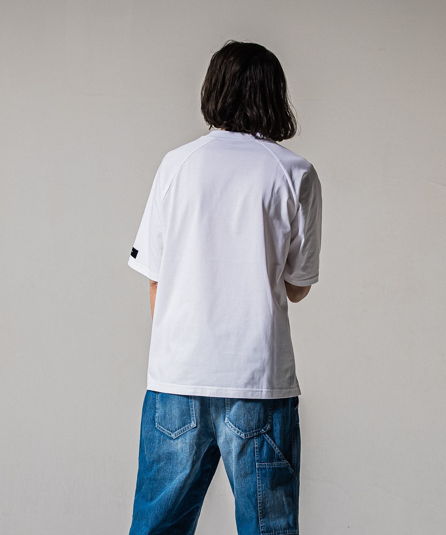 COLLEGE RAGLAN OVER TEE / RC39-T-002 / カレッジロゴラグランビッグTシャツ / ホワイト (4月上旬入荷予定)