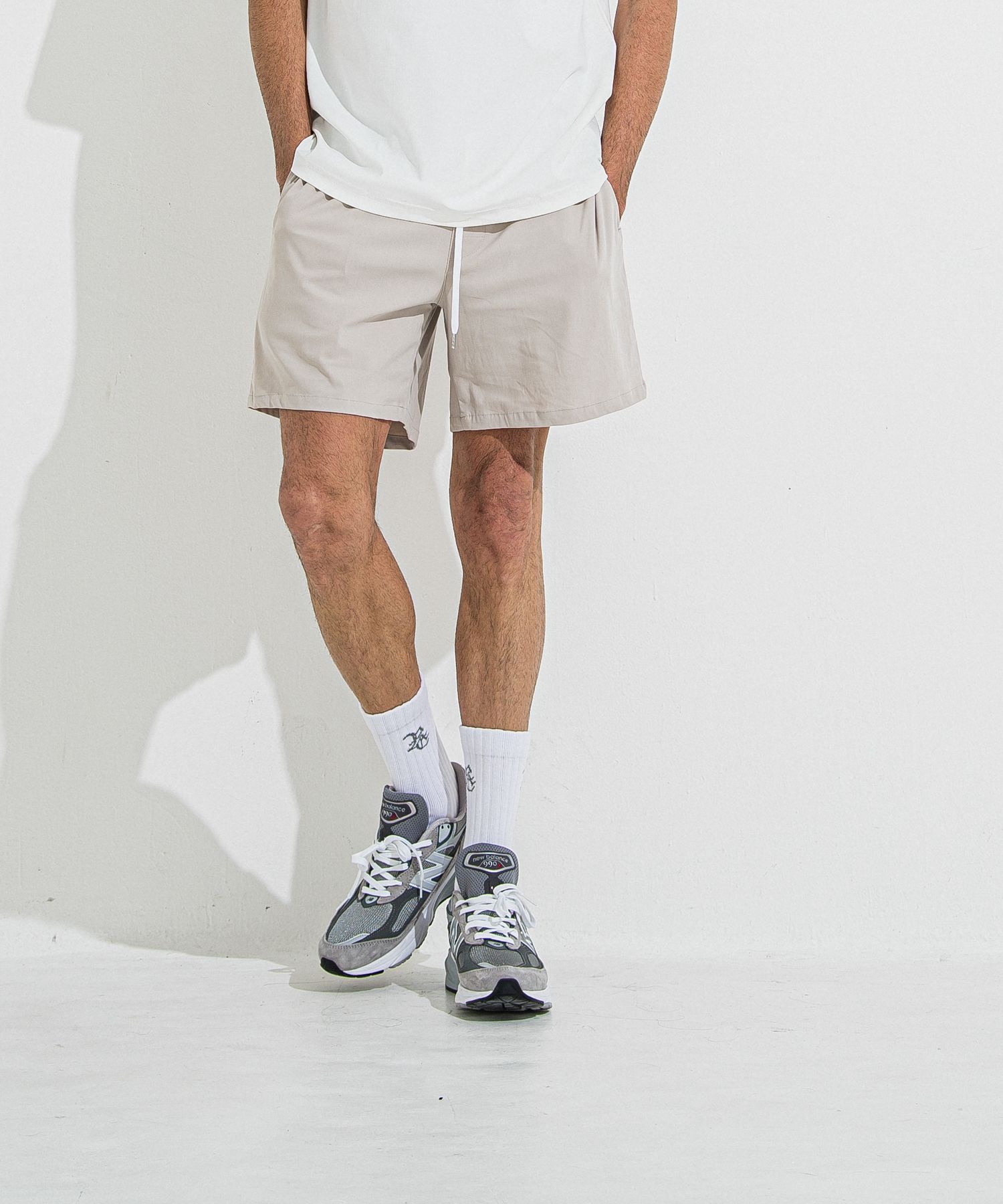 TV NYLON SHORTS / RC36-HP-004 / リラックスナイロンショーツ / グレージュ
