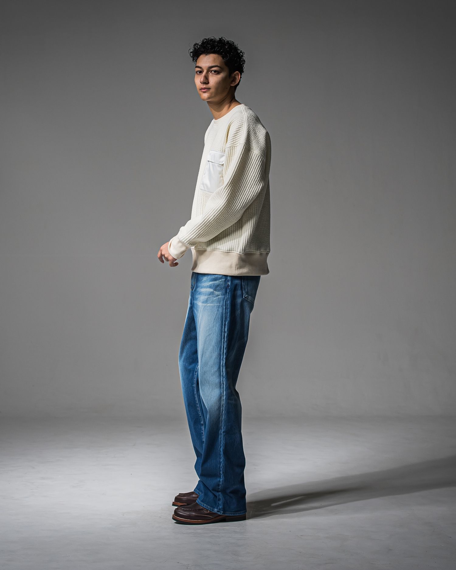 KING DENIM JERSEY / RC37-ST-005 / デニムジャージ バギーワイドパンツ / ライトインディゴ
