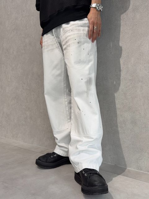 DELAYスキッパーポロ×RESOUNDダブルニーデニムコーデ