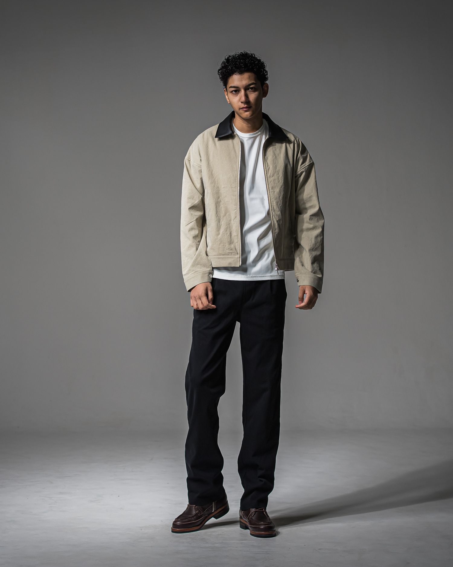 DENIM JERSEY WIDE PT / RC37-ST-016WTD / ライトオンスデニムジャージ ワイドパンツ / ブラック