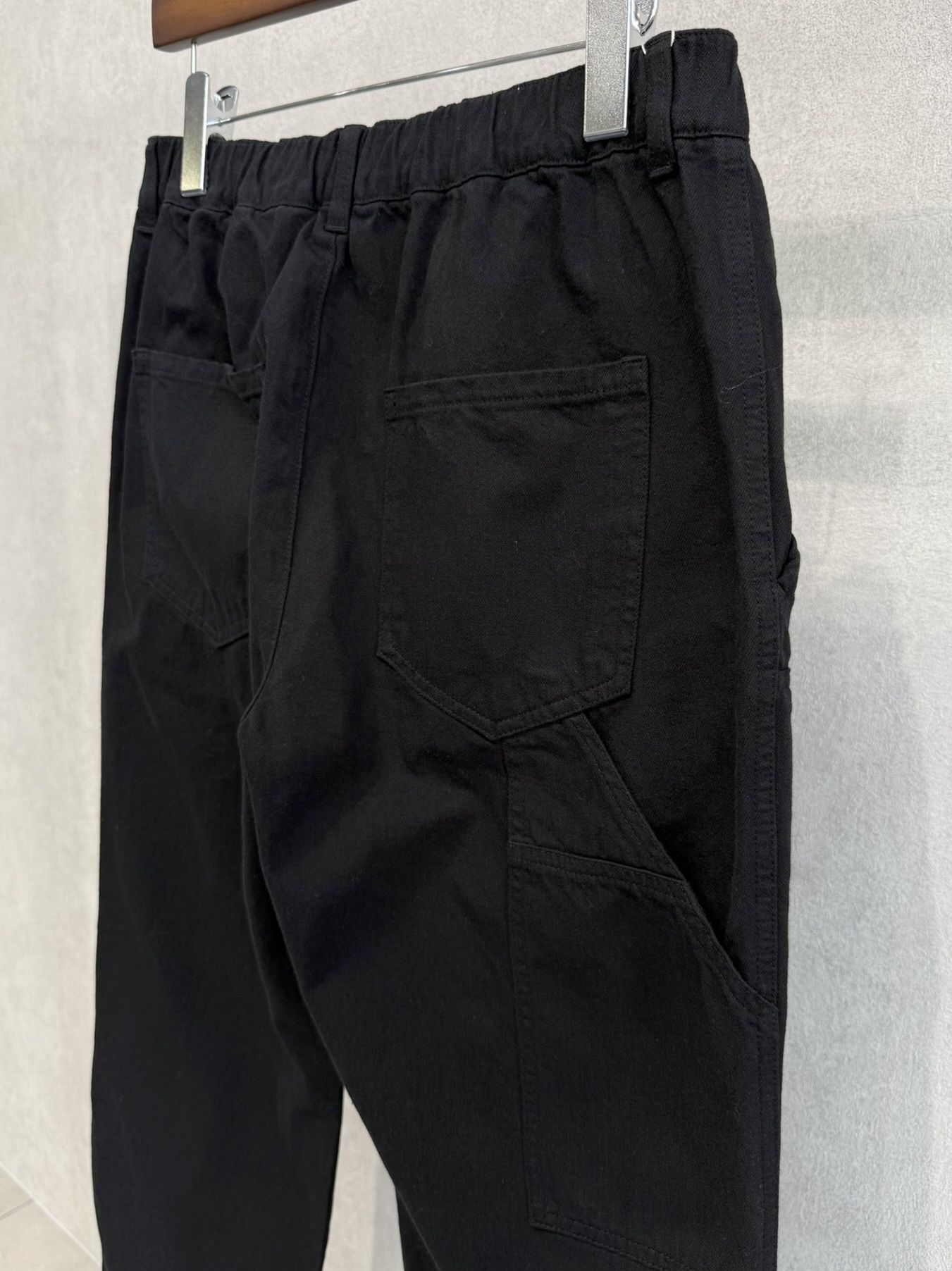 DOUBLE KNEE PT / RC39-ST-041 / ダブルニーワイドデニムパンツ / ブラック