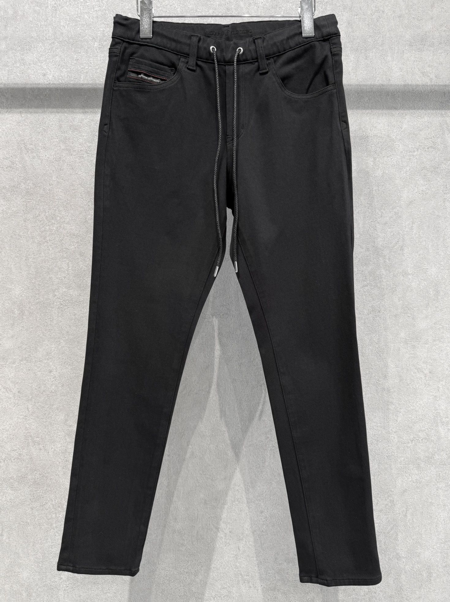 MICK DENIM JERSEY / BASIC-ST-020 / デニムジャージテーパードパンツ / ブラック