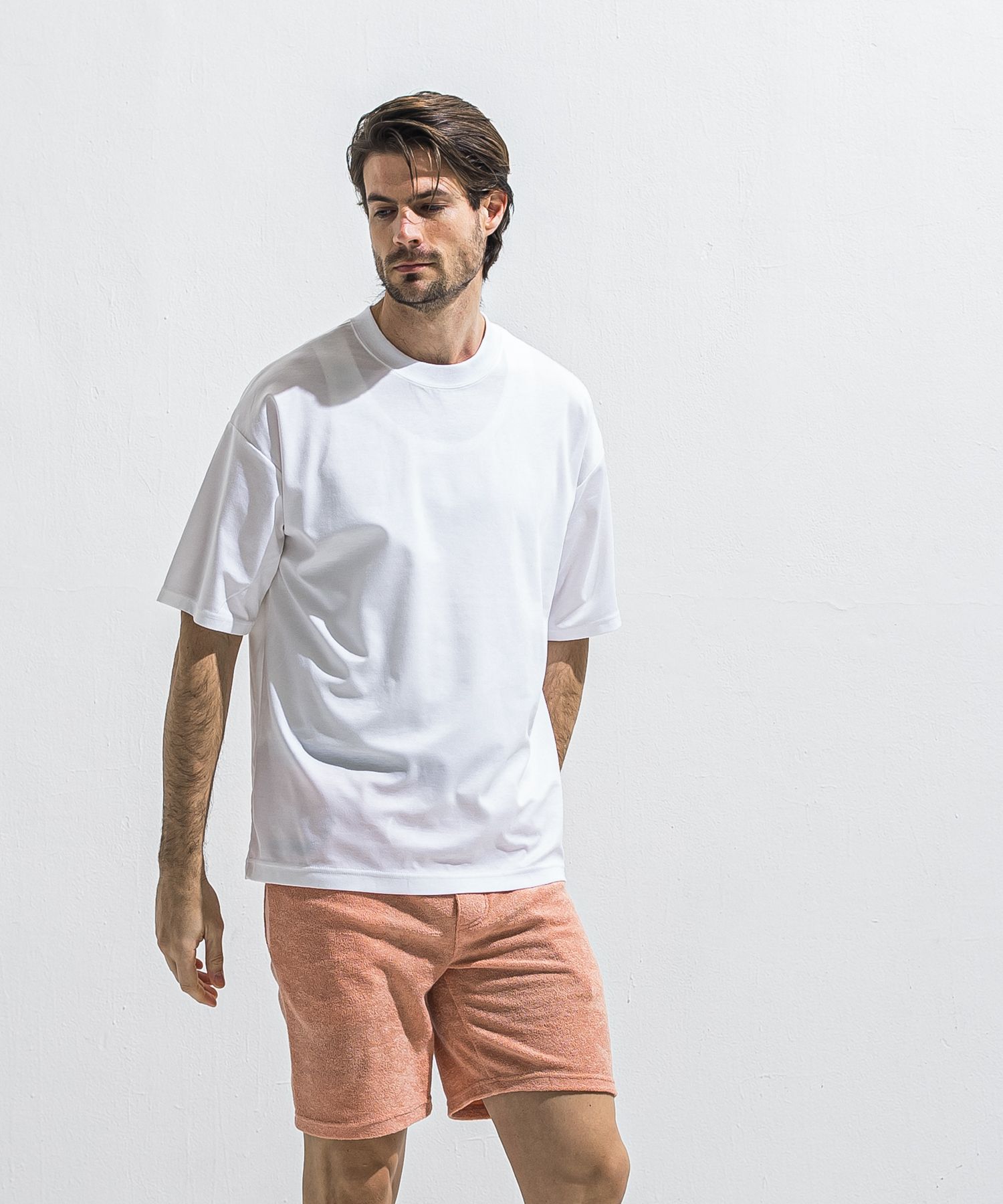 REV MESH OVER TEE / RC40-T-004 / メッシュビッグTシャツ / ホワイト (6月中旬入荷予定)