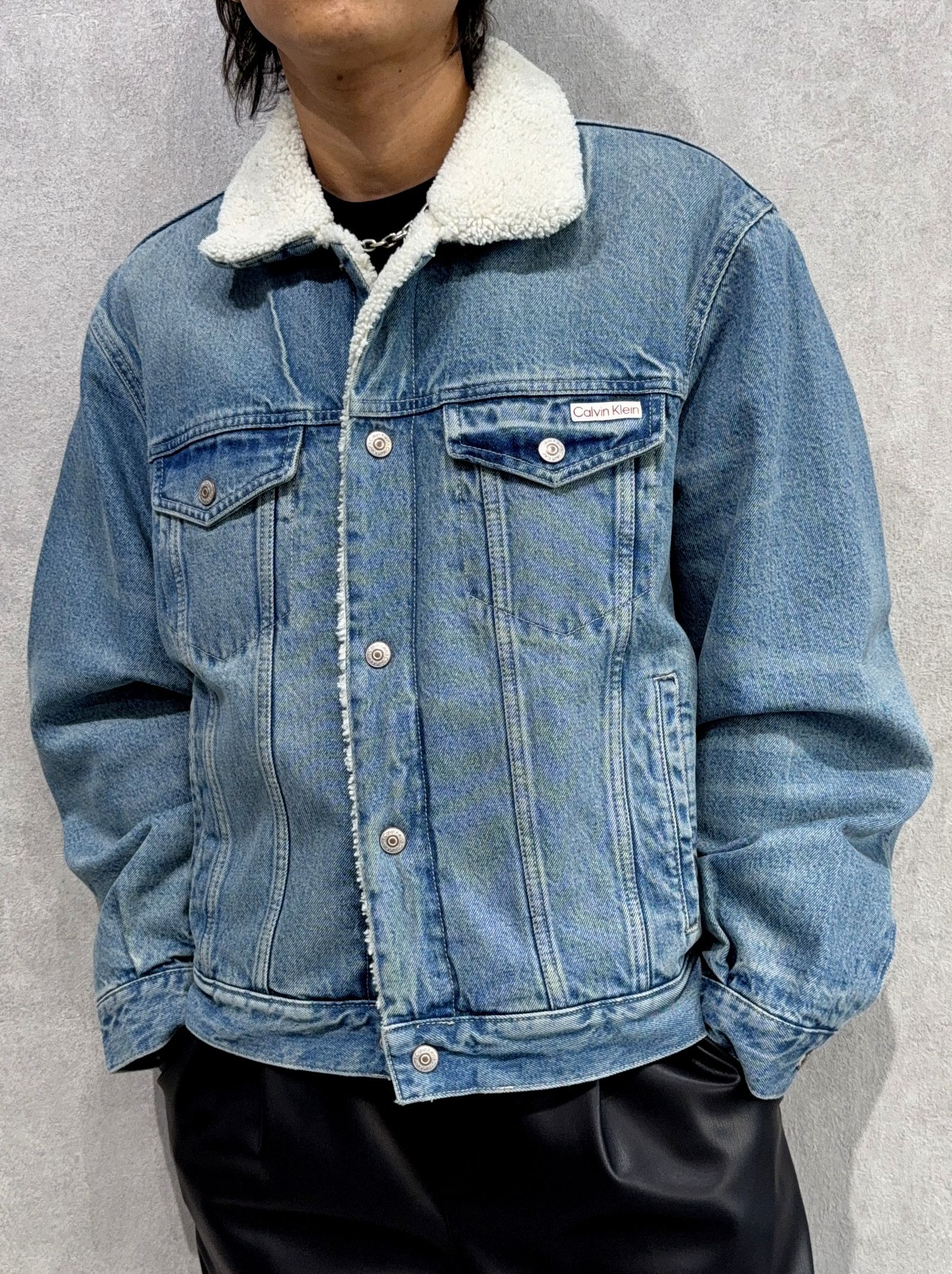 90s シェルパトラッカージャケット / ボアデニムジャケット / 4RD310G / 01J(ライトブルー)