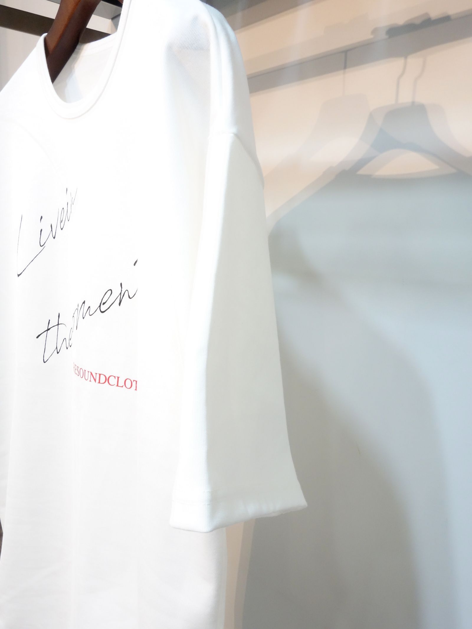 LIVE IN THE MORMENT LOOSE TEE / RC23-T-003 / プリントビッグTシャツ