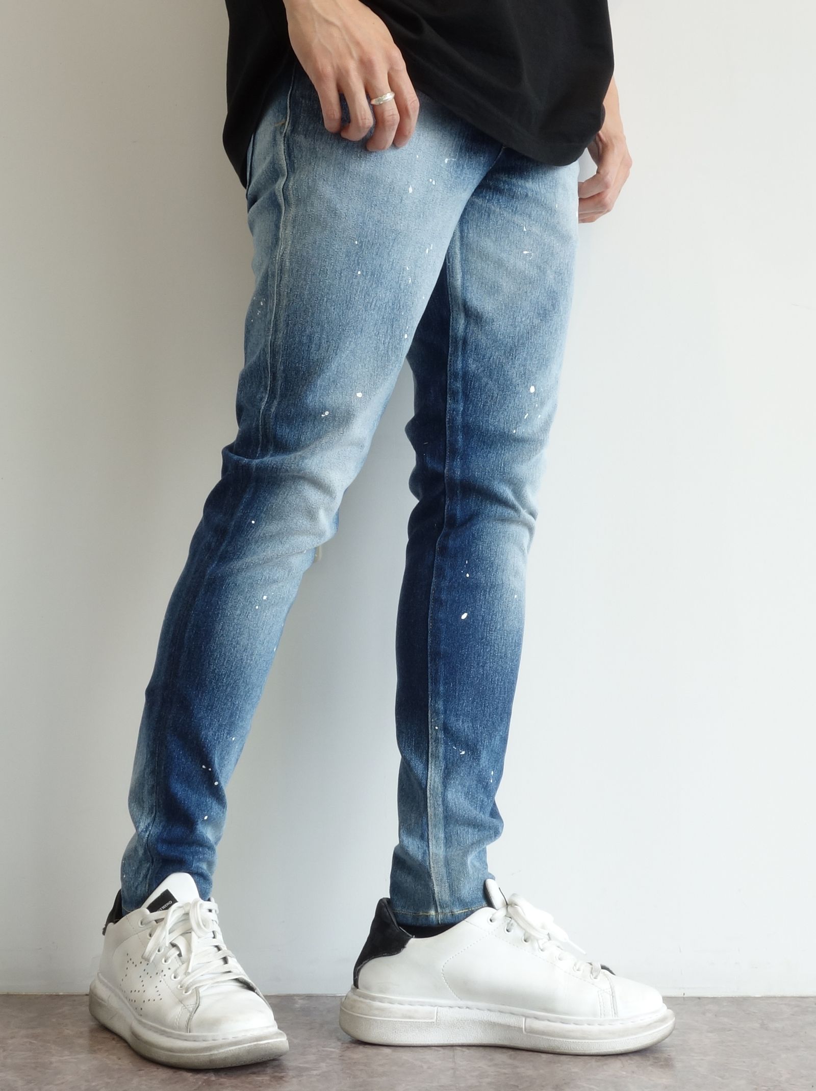 BLIND DENIM JERSEY / RC24-ST-019 / デニムジャージスキニーパンツ