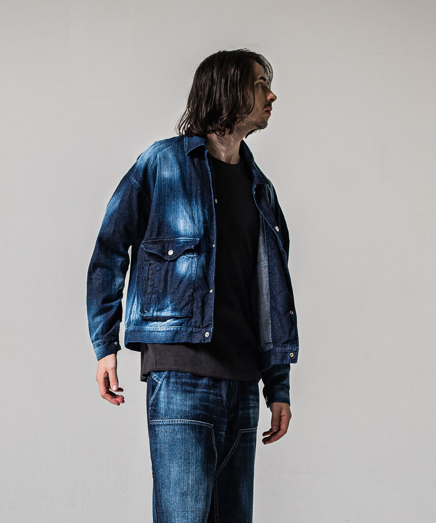 LDENIM AG FLIGHT JACKET / RC39-JK-003 / デニムフライトジャケット / インディゴユーズド (3月中旬入荷予定)