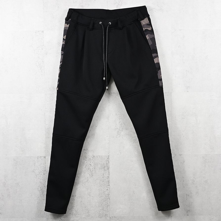 JT PT / RC41-ST-045 / 切り替えラインタックパンツ / ブラック (8月上旬入荷予定)