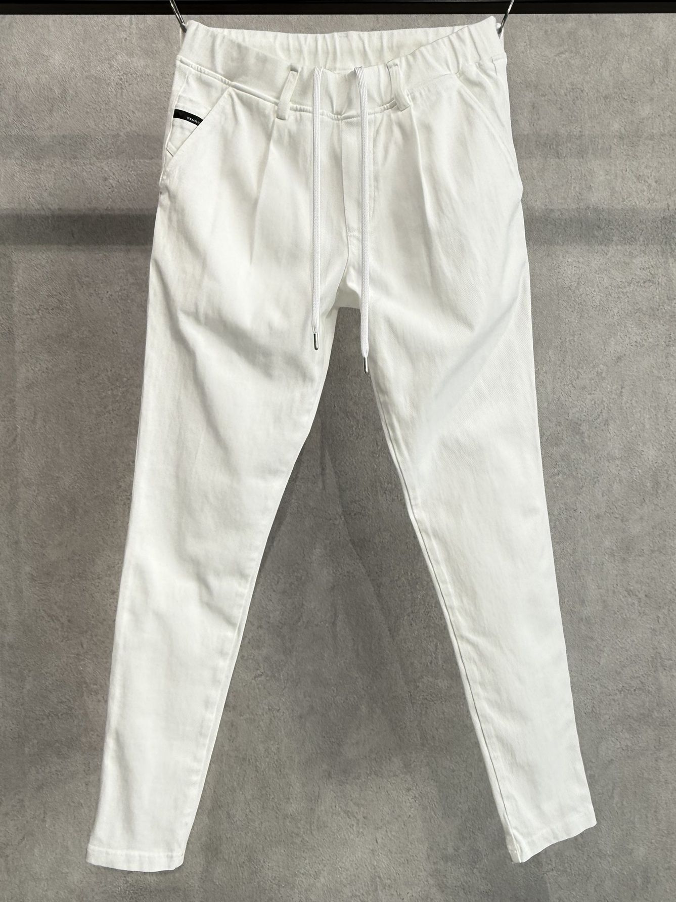 DENIM JERSEY CHRIS EASY TUCK PT / RC36-ST-016TD / ライトオンスデニムジャージイージータックパンツ / ホワイト