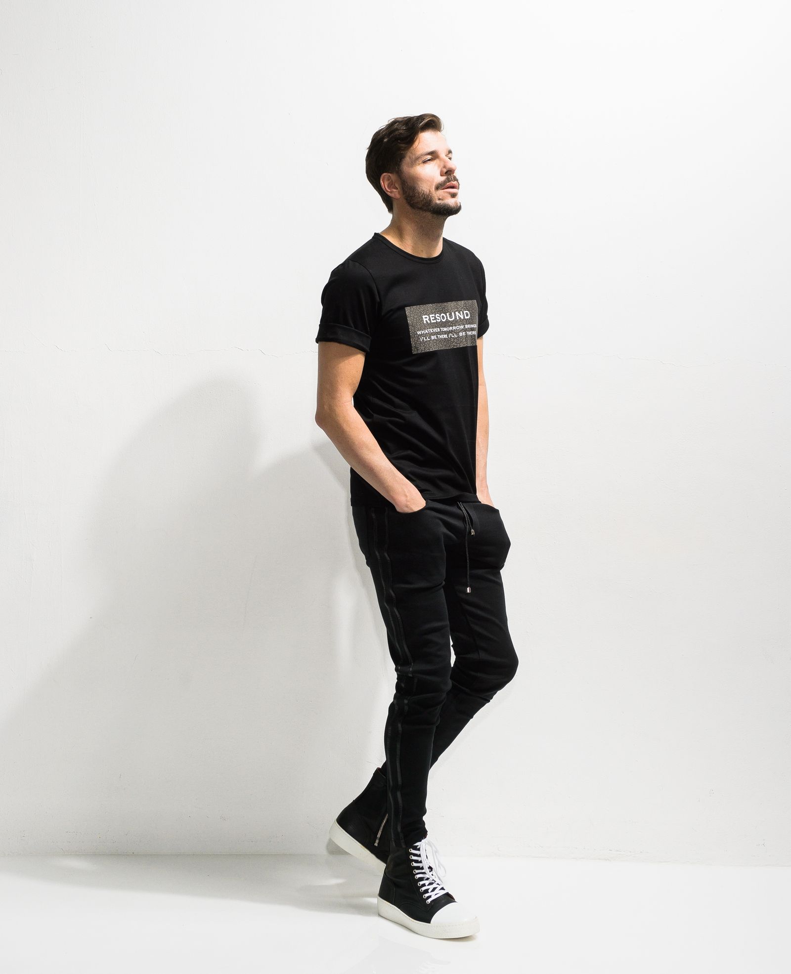 LEO BOX ROGO ROLL UP JERSEY TEE / RC20-T-004 / ボックスロゴTシャツ