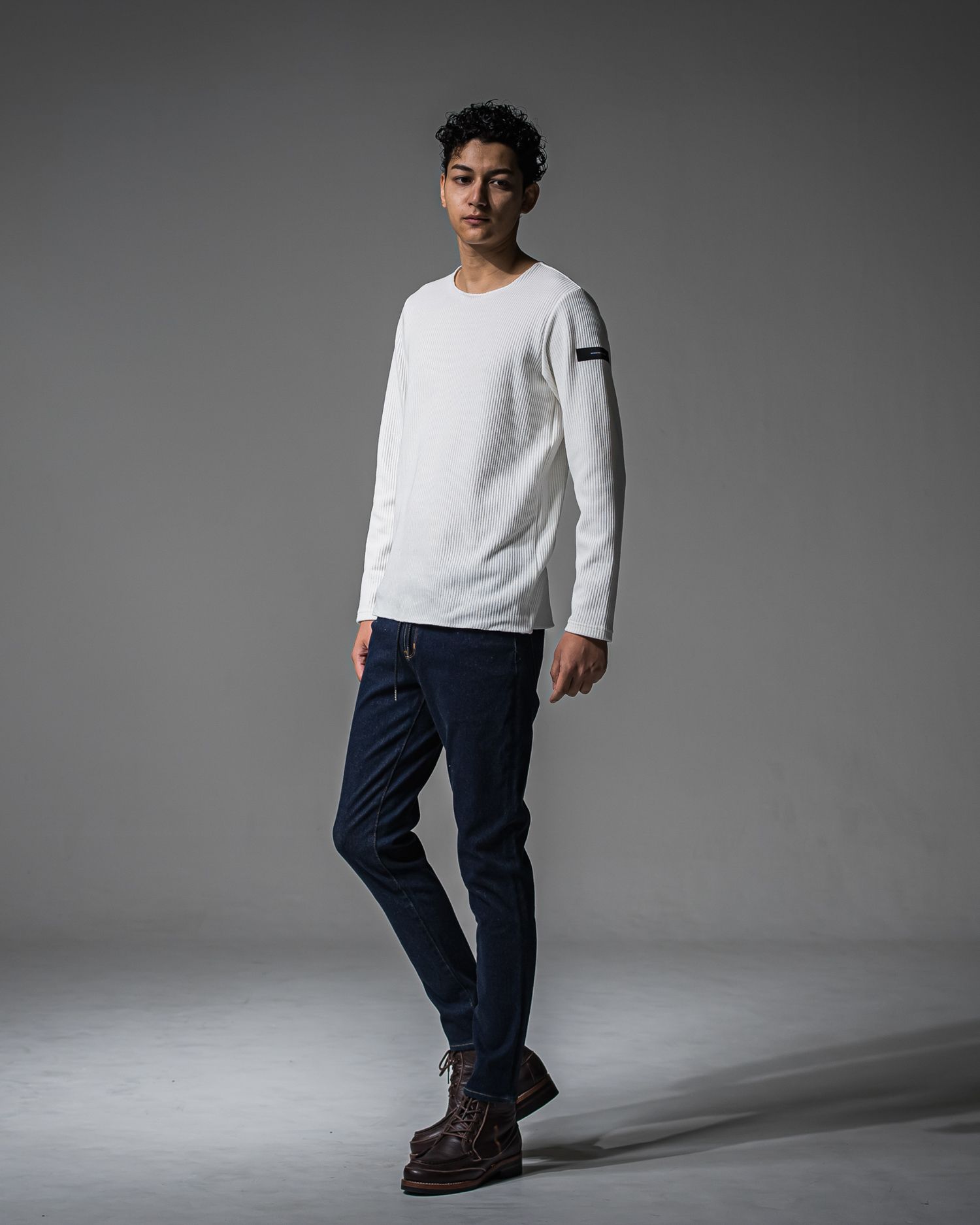 MICK DENIM JERSEY / BASIC-ST-020 / デニムジャージテーパードパンツ / インディゴワンウォッシュ (9月上旬入荷予定)