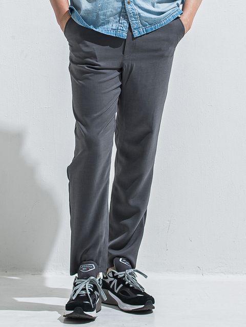 PAT WIDE EASY PANTS / RC40-ST-036BN / ワイドテーパードパンツ / ツイルグレー (4月中旬入荷予定)