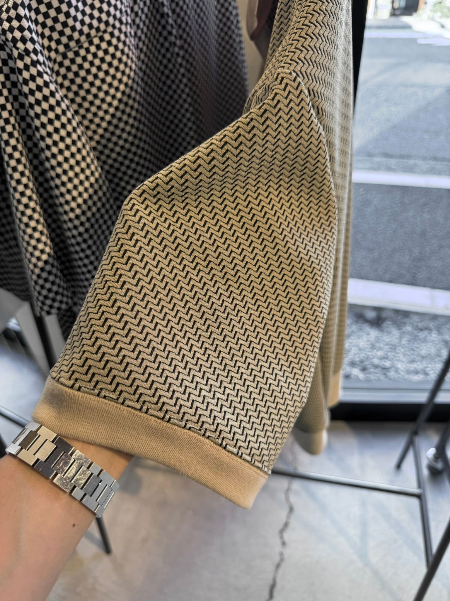 BLISTER POLO / DP1-T-005 / ブリスターニットスキッパーポロ / ベージュ (4月上旬入荷予定)