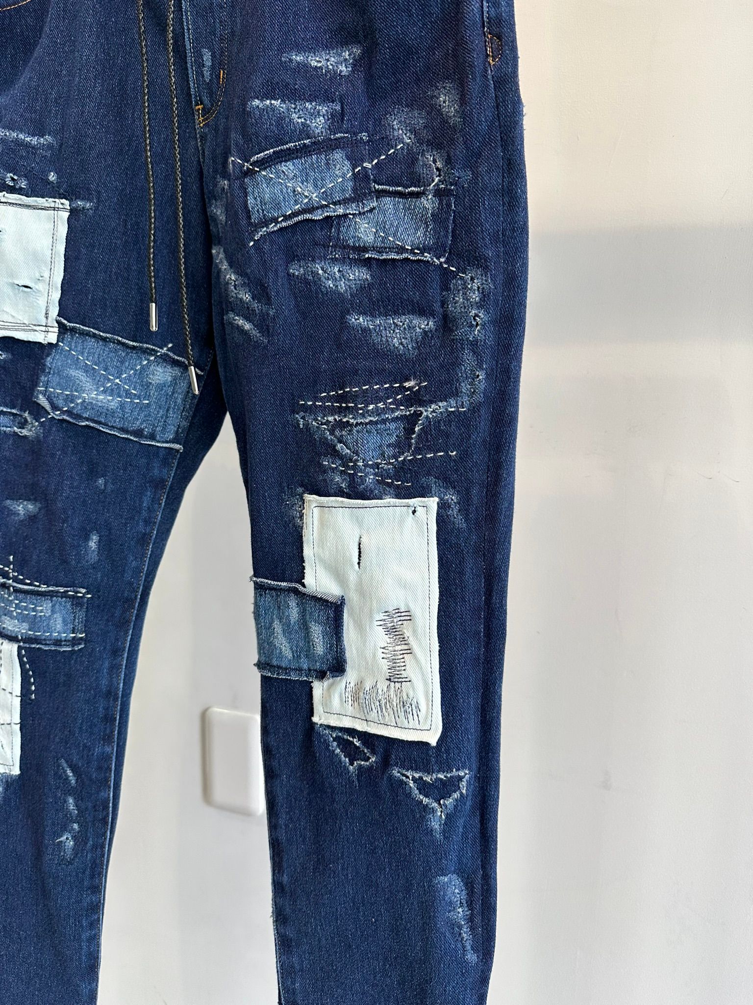 MICK DENIM JERSEY / RC31-ST-020 / デニムジャージテーパードパンツ / インディゴリメイク
