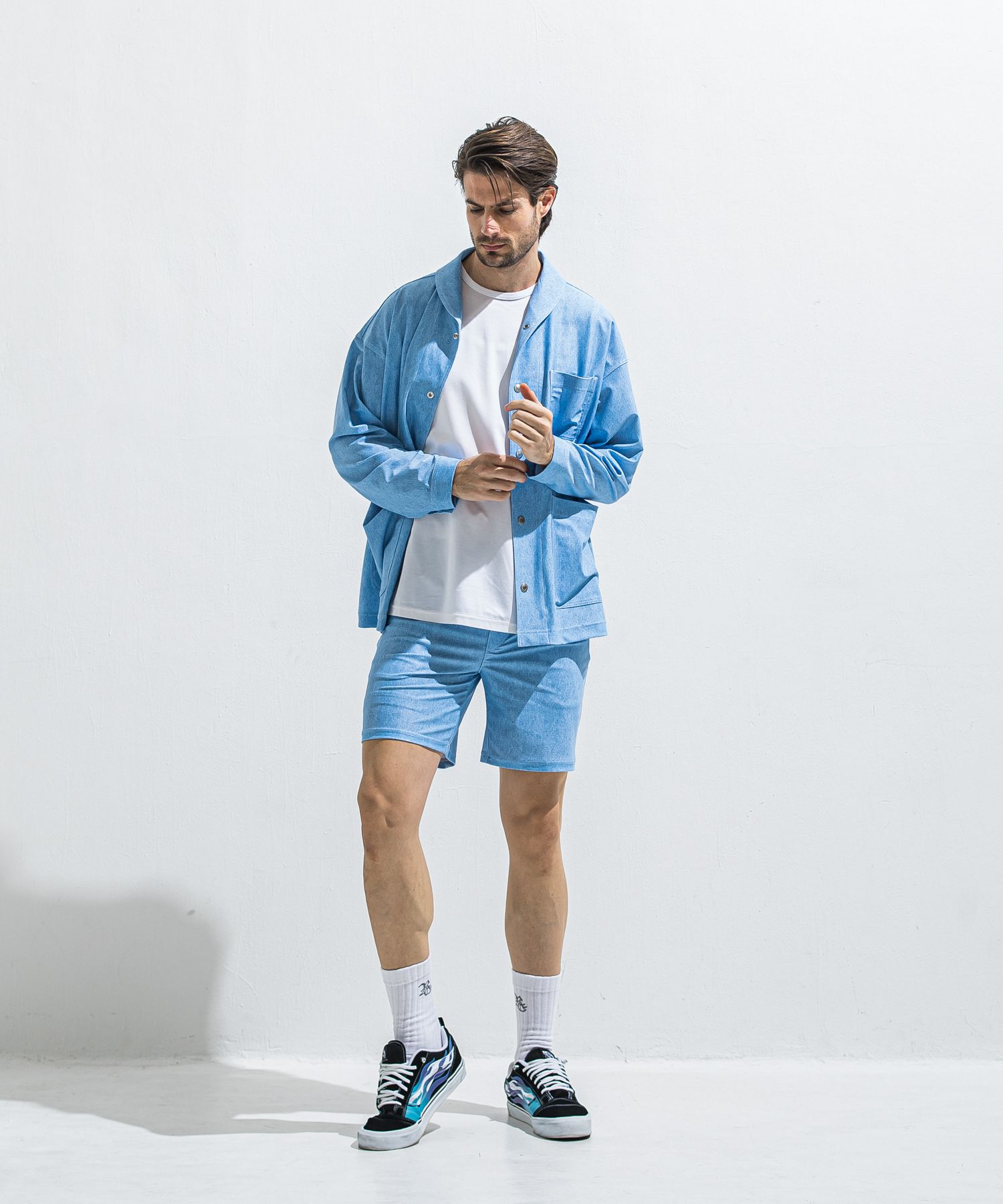 OVER NO SLEEVE / RC40-T-010 / バックロゴメッシュノースリーブ / ホワイト (6月上旬入荷予定)