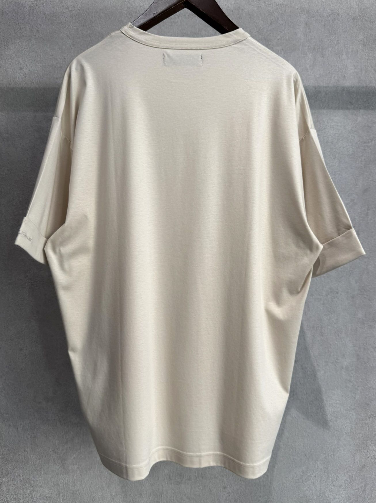 ダブルシルケットロールアップボックスTシャツ / ust-26070 / ベージュ