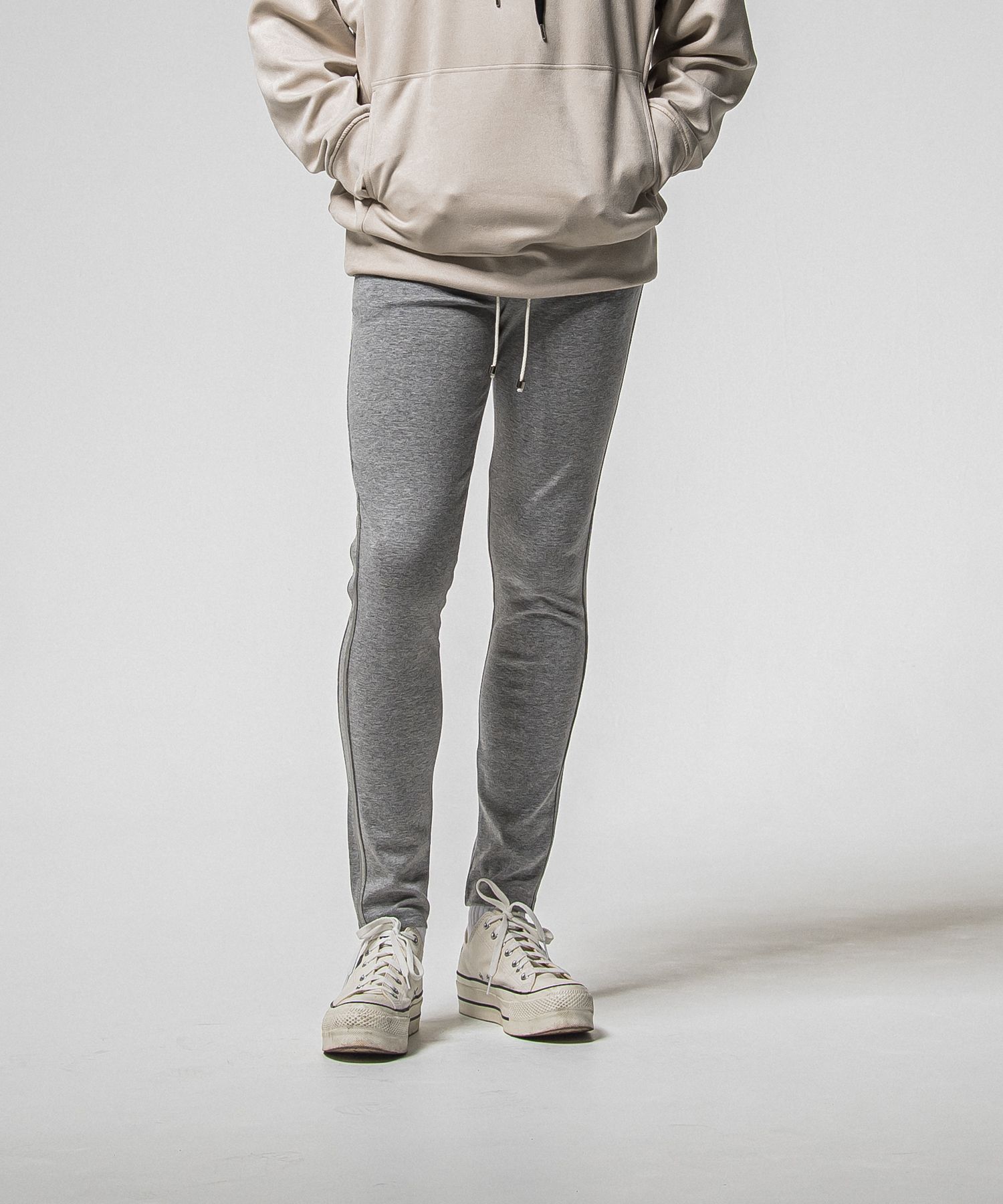 BLIND LINE PT / BASIC-ST-008 / ラインパンツ / グレー×シルバー (1月上旬入荷予定)