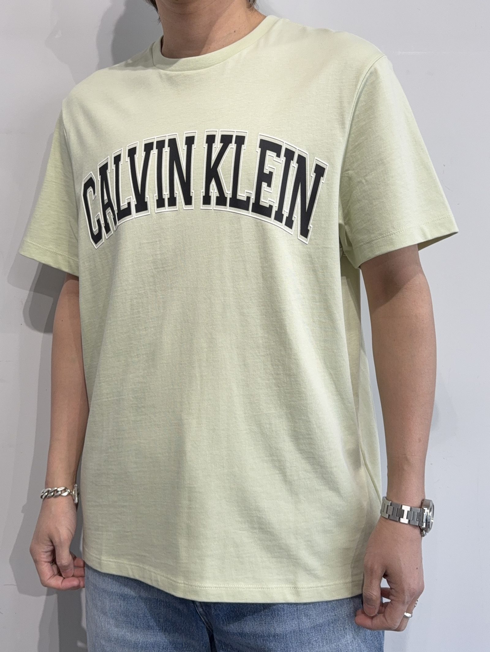 Calvin Klein - 20s カーブバーシティロゴ ショートスリーブT