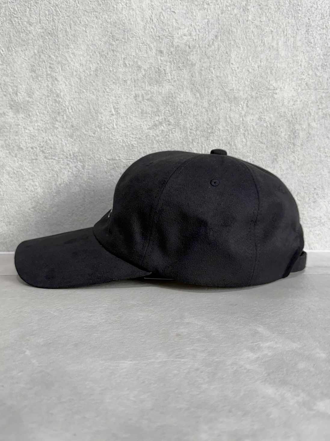 SUEDE LOW CAP / RC37-CAP-002 / スエードエコレザーローキャップ / ブラック