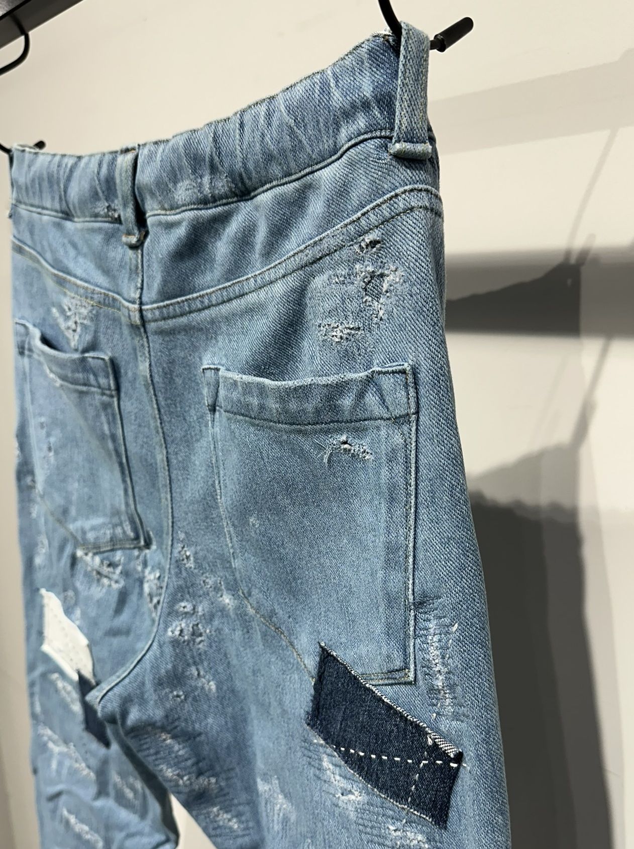 MICK DENIM JERSEY / RC33-ST-020 / デニムジャージテーパードパンツ / ライトインディゴリメイク