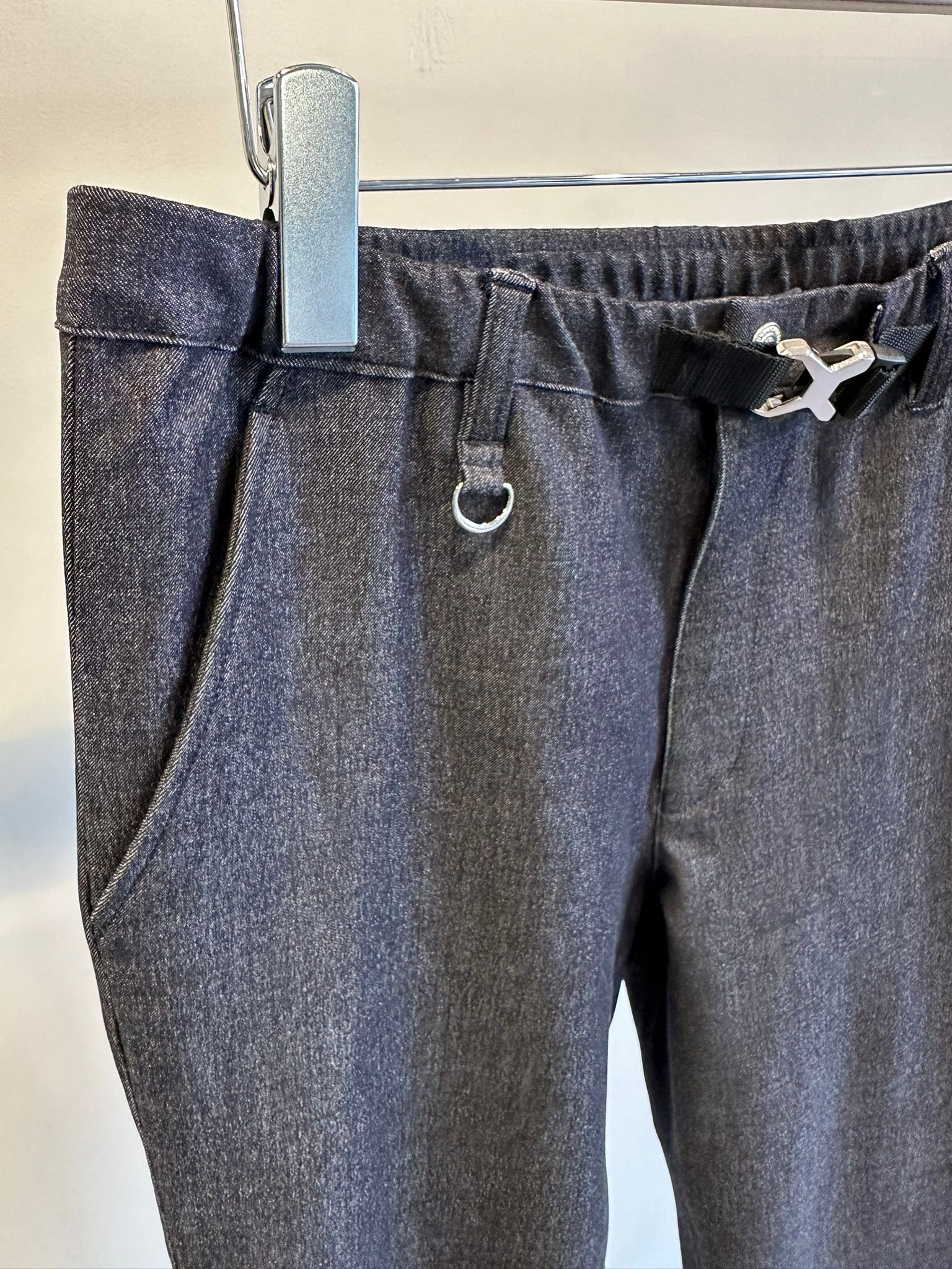 PAT WIDE EASY PANTS / RC31-ST-036 / ベルト付きテーパードワイドパンツ / デニム