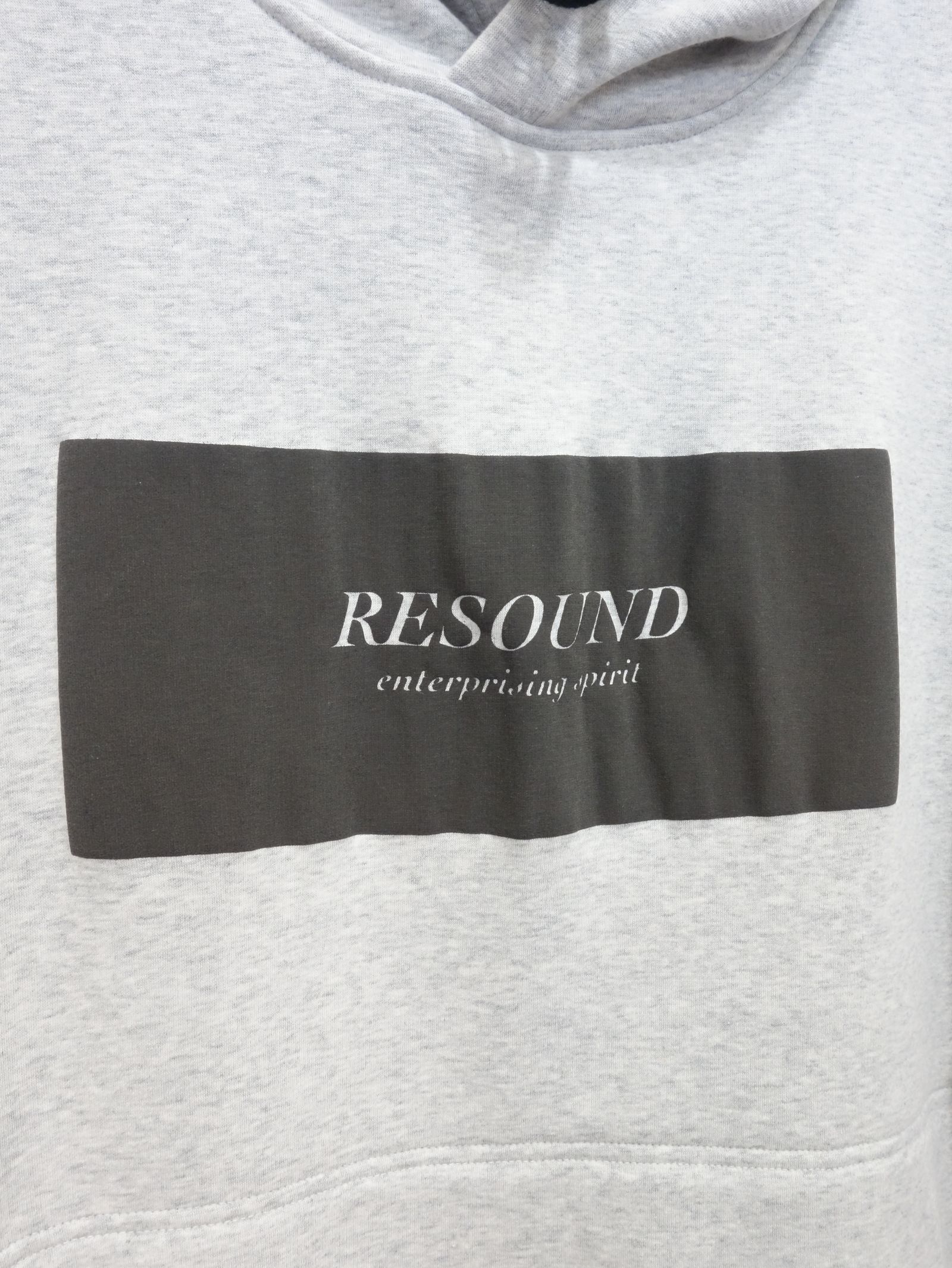 【コラボモデル第4弾】 BOX LOGO BOA FLEECE LOOSE HOODIE / RC18-C-009 / オーバーサイズパーカー / グレー