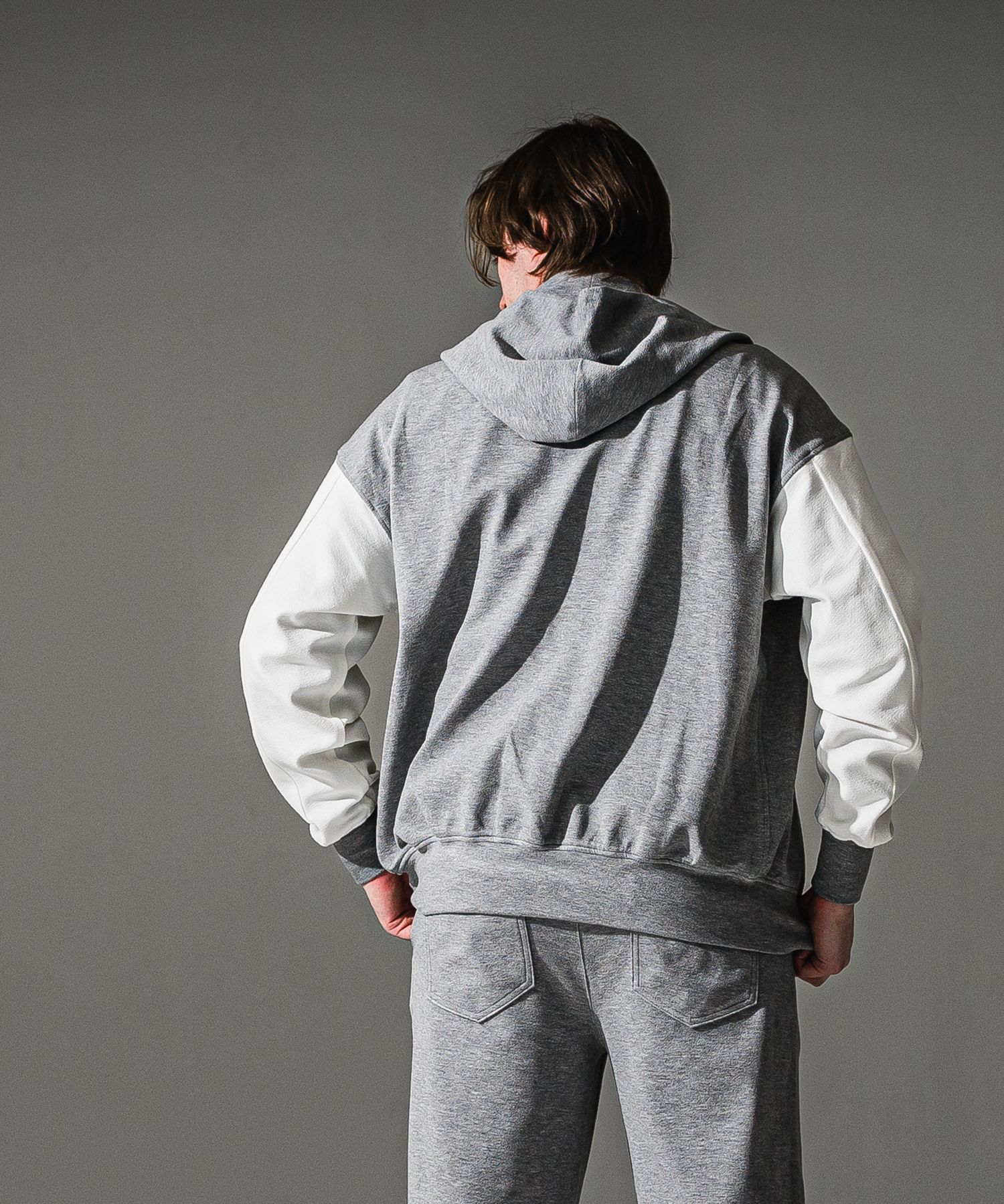 BLISTER VARSITY HOODIE / RC41-C-006 / ライトブリスターニットパーカースタジャン / グレー (8月下旬入荷予定)