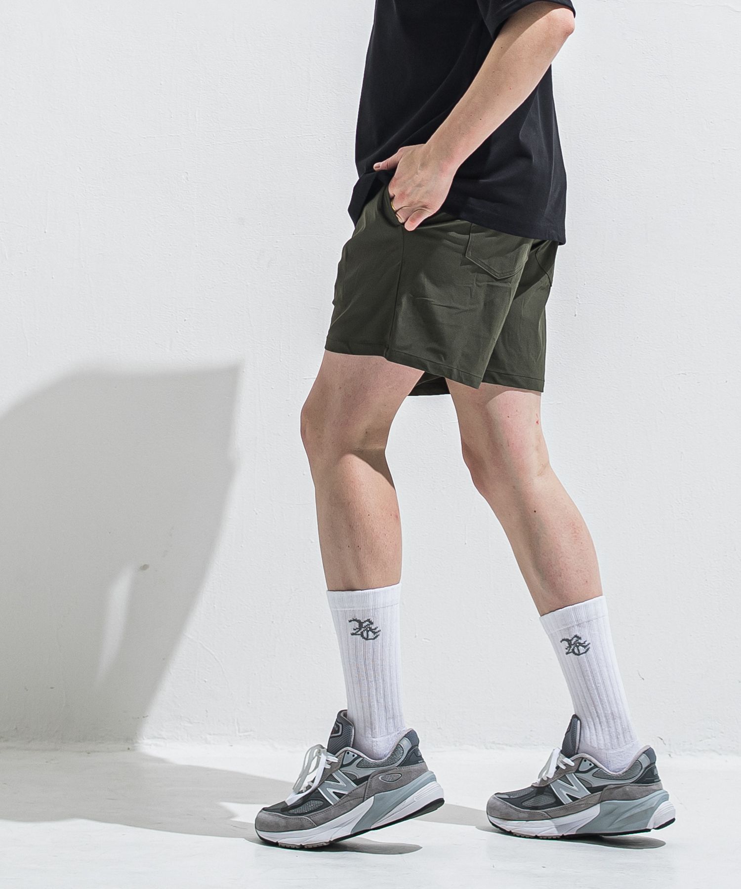 TV NYLON SHORTS / RC40-HP-004 / リラックスナイロンショーツ / カーキ (6月上旬入荷予定)