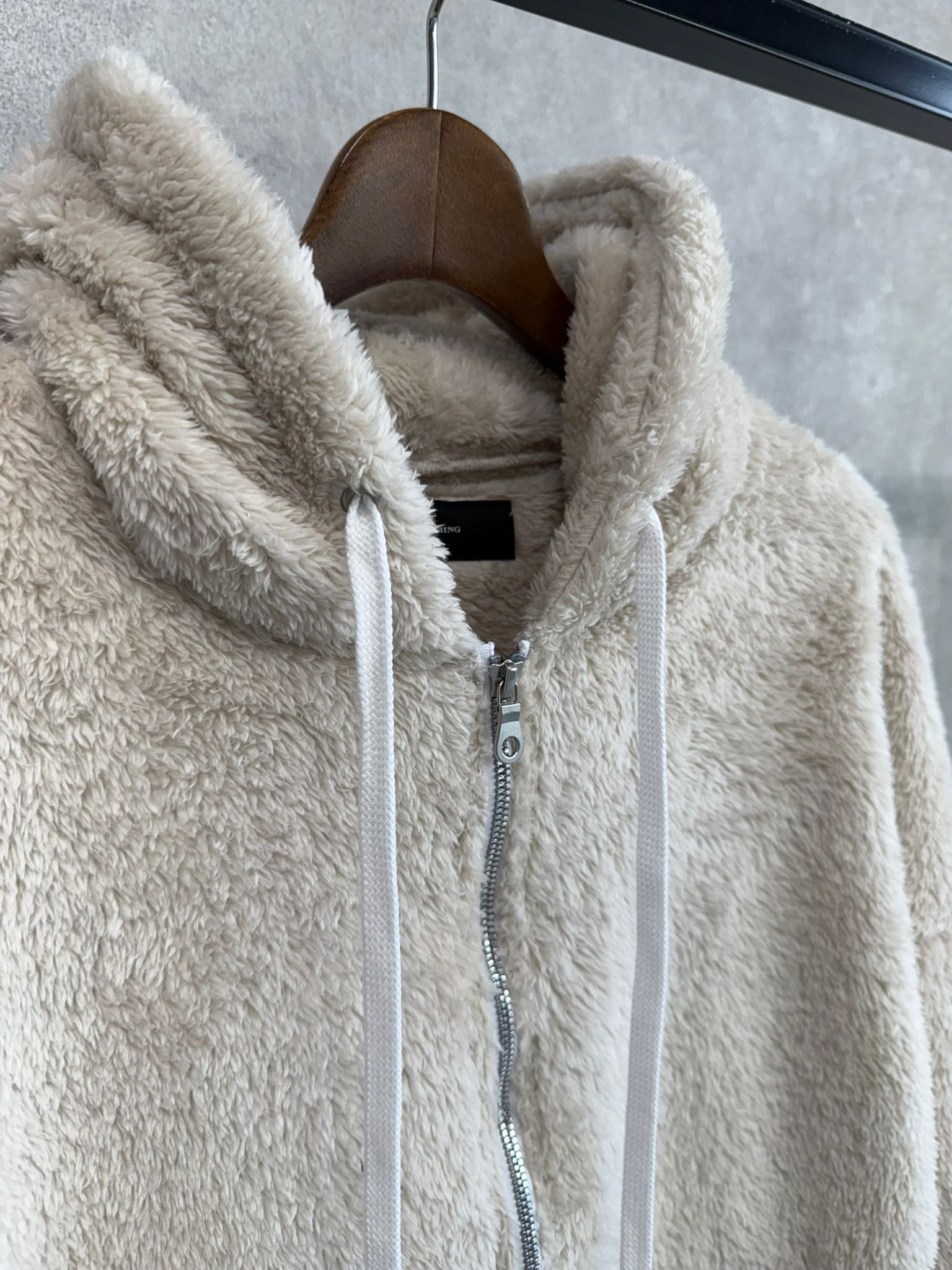 BOA ZIP LOOSE HOODIE / RC38-C-007 / ボアジップパーカー / ブラウン