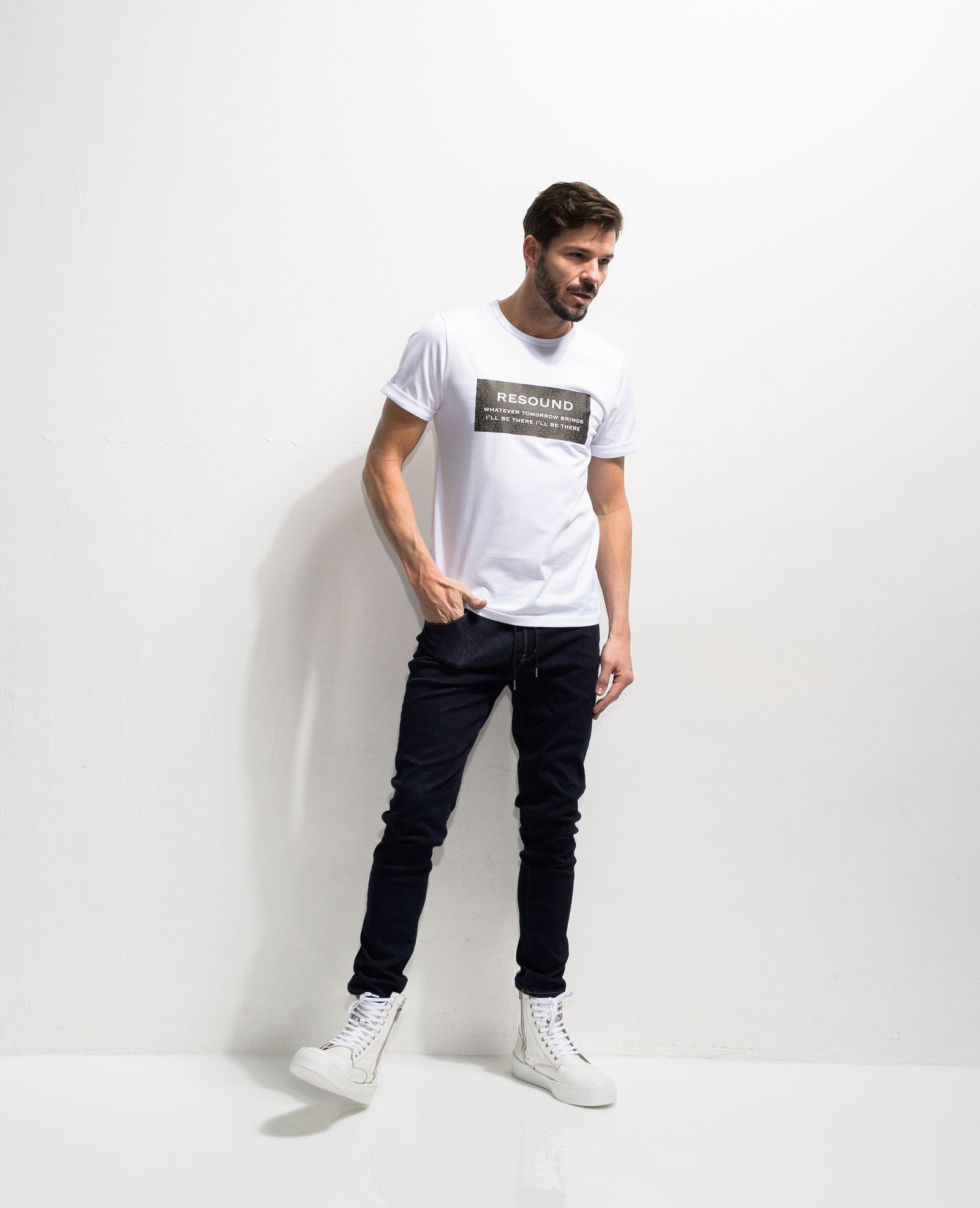 【※期間限定販売※】 LEO BOX ROGO ROLL UP JERSEY TEE / RC20-T-004 / ボックスロゴTシャツ