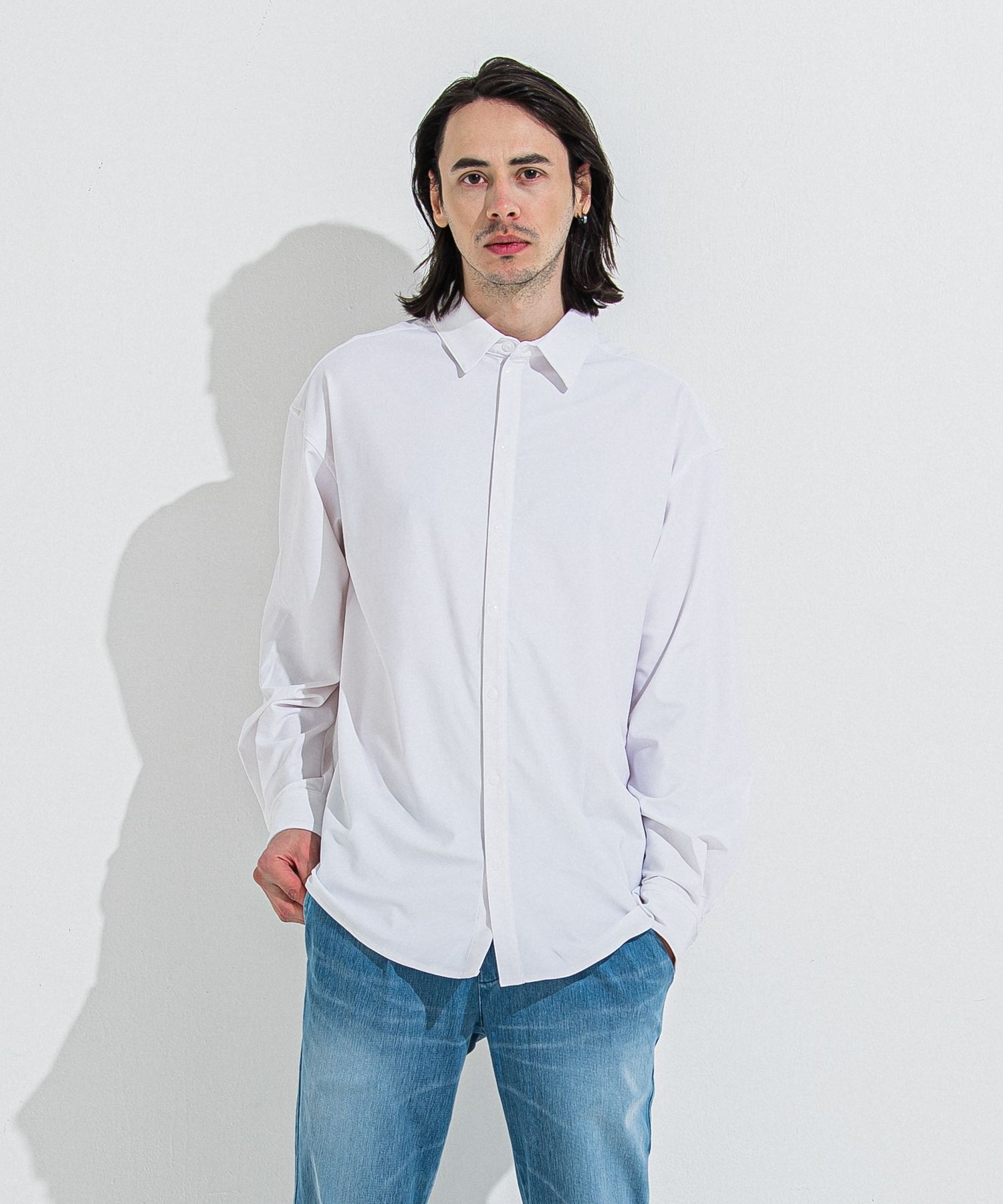 RUSH JACK SHIRTS / RC36-SH-001 / オーバーサイズラッシュガードシャツ / ホワイト