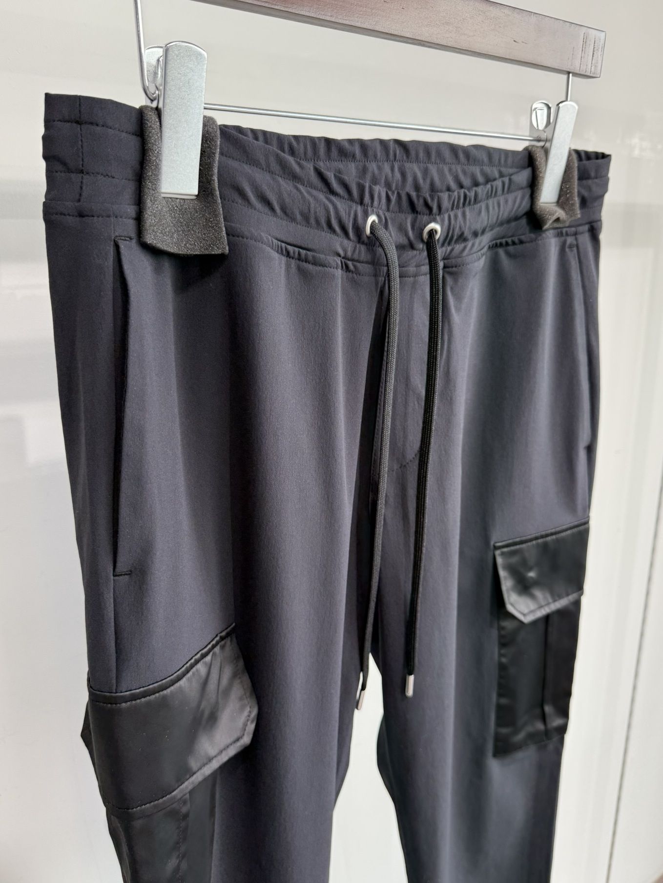NY PT CARGO PANTS / RC35-ST-035 / ナイロン裾ゴムイージーカーゴパンツ / ブラック