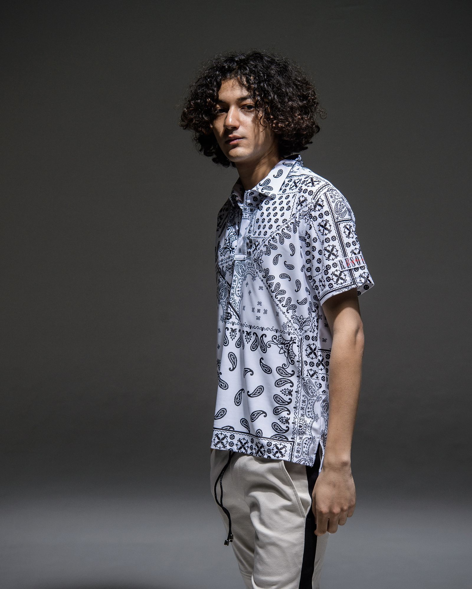 BANDANA RUSH POLO / RC21-T-005 / バンダナラッシュガードポロシャツ