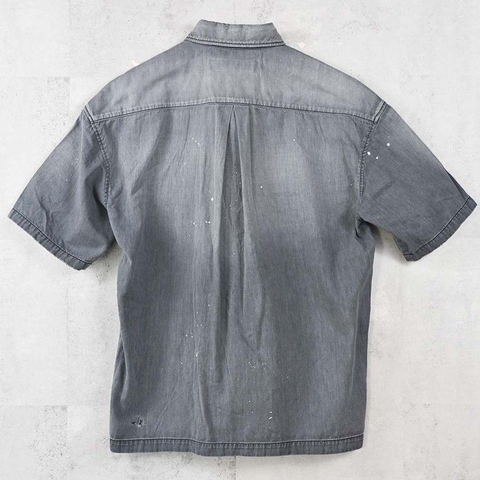 HALF DENIM SHIRTS / RC40-SH-002 / デニム半袖シャツ / ブラック (6月上旬入荷予定)