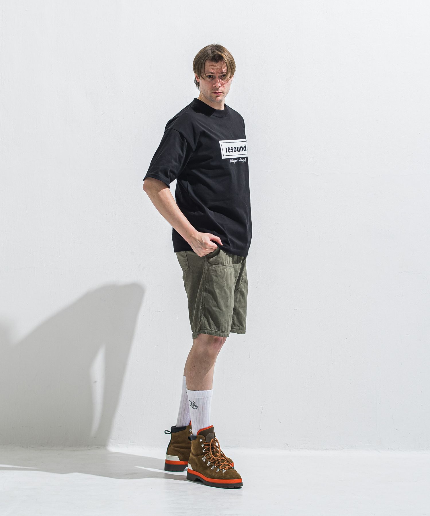 BOX OVER TEE / RC40-T-007 / ボックスロゴビッグTシャツ / ブラック (5月中旬入荷予定)