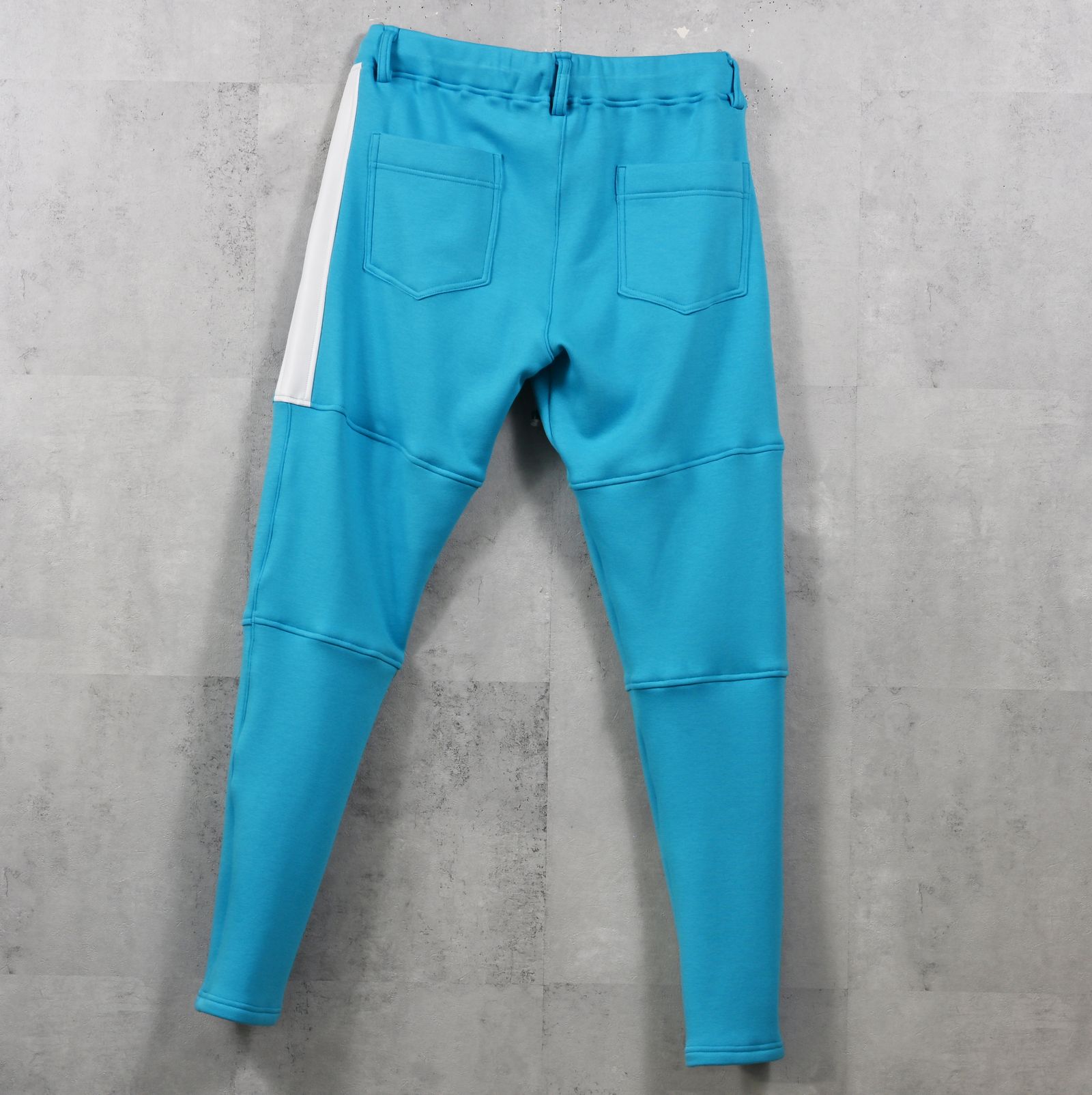 VELOURS FLEECE JT PT / RC42-ST-045 / 裏起毛切り替えラインタックパンツ / ブルー (11月中旬入荷予定)