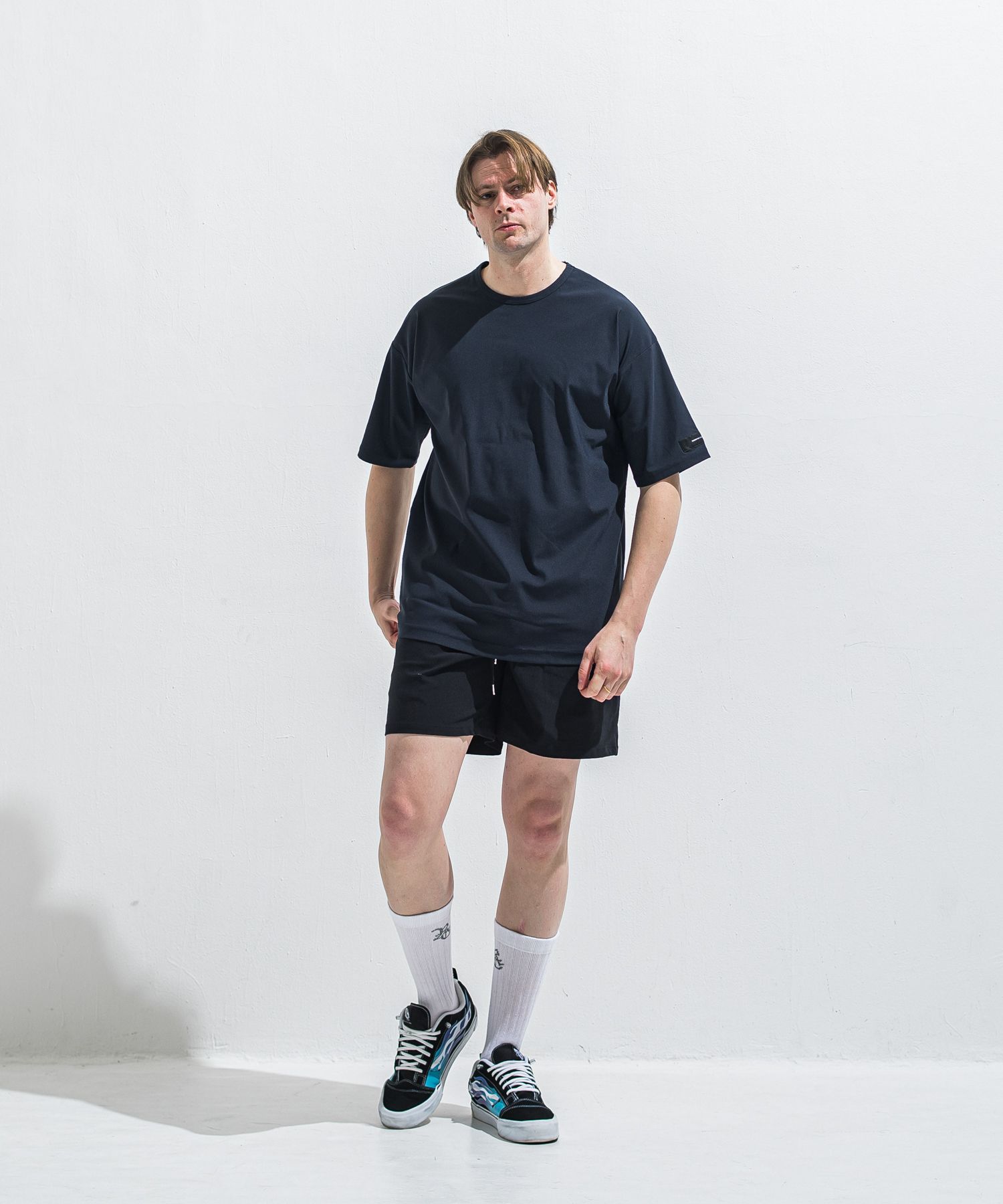 NYLON OVER T / RC40-T-003 / ナイロンビッグTシャツ / ネイビー (5月中旬入荷予定)