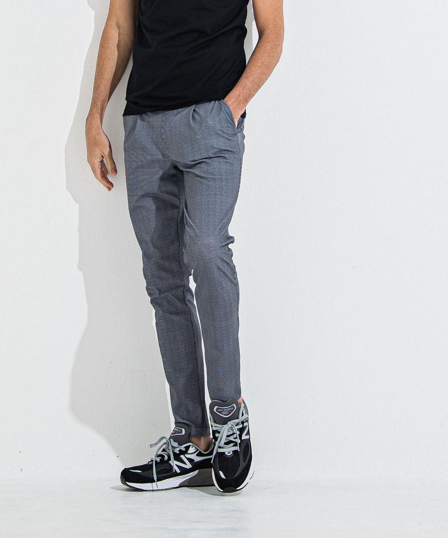 CHRIS EASY TUCK  PANTS / RC36-ST-016T / イージータックパンツ / チェックブラック