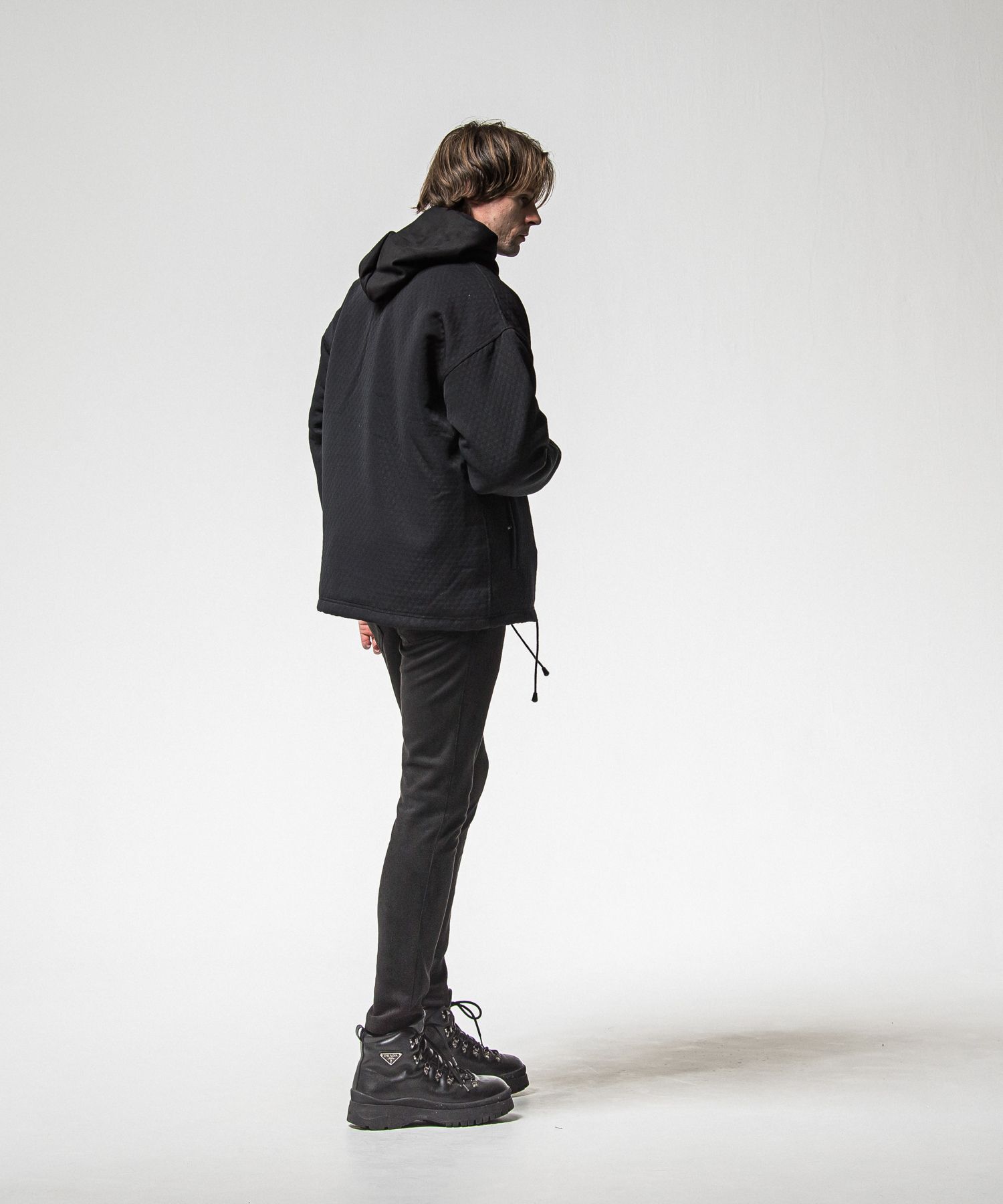 FUR COACH JK / RC38-JK-005 / キルティングファーコーチジャケット / ブラック (11月中旬入荷予定)