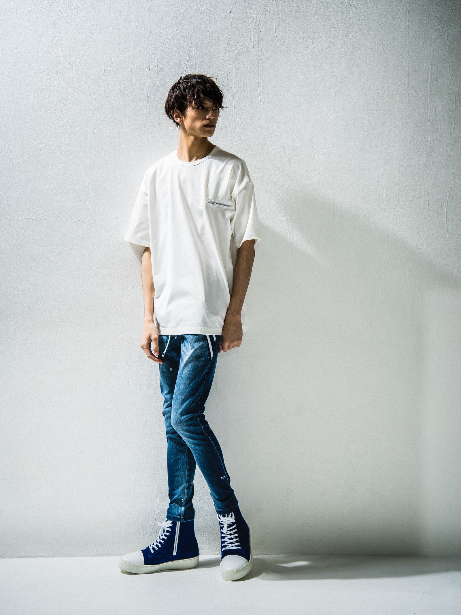 RESOUND CLOTHING - EX DENIM JERSEY EDGE PT / RC24-ST-014D / デニム