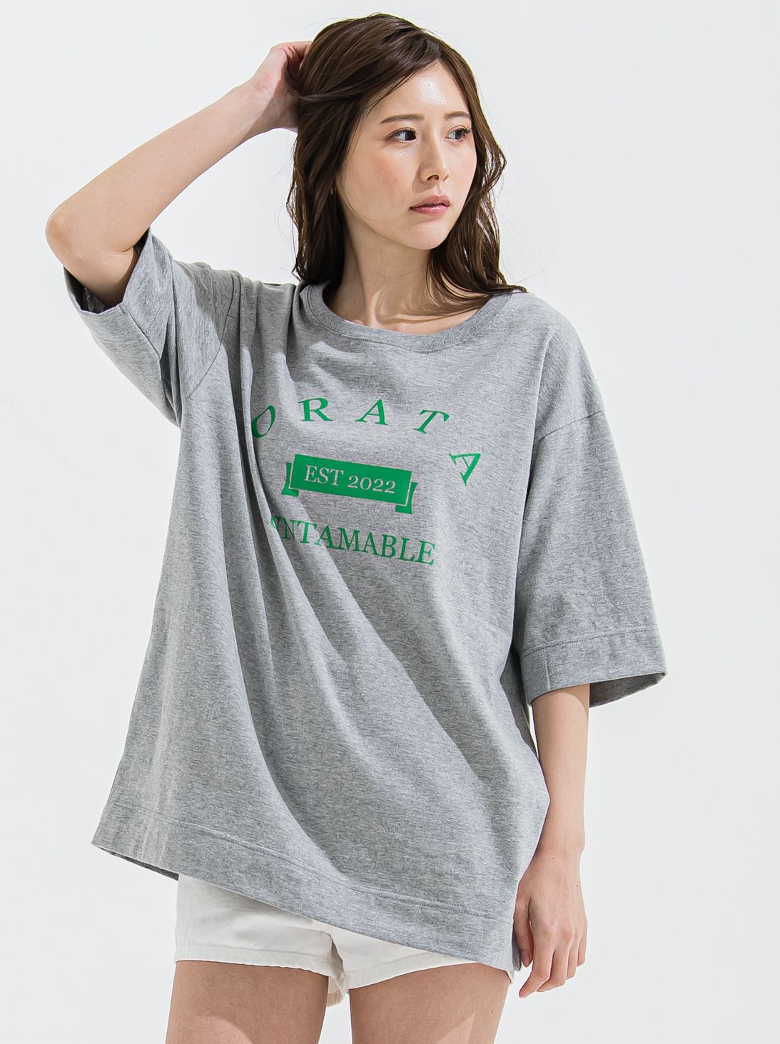 VINTAGE COLLEGE CREW T / OR2-T-001 / プリントTシャツ / グレー (6月中旬入荷予定)