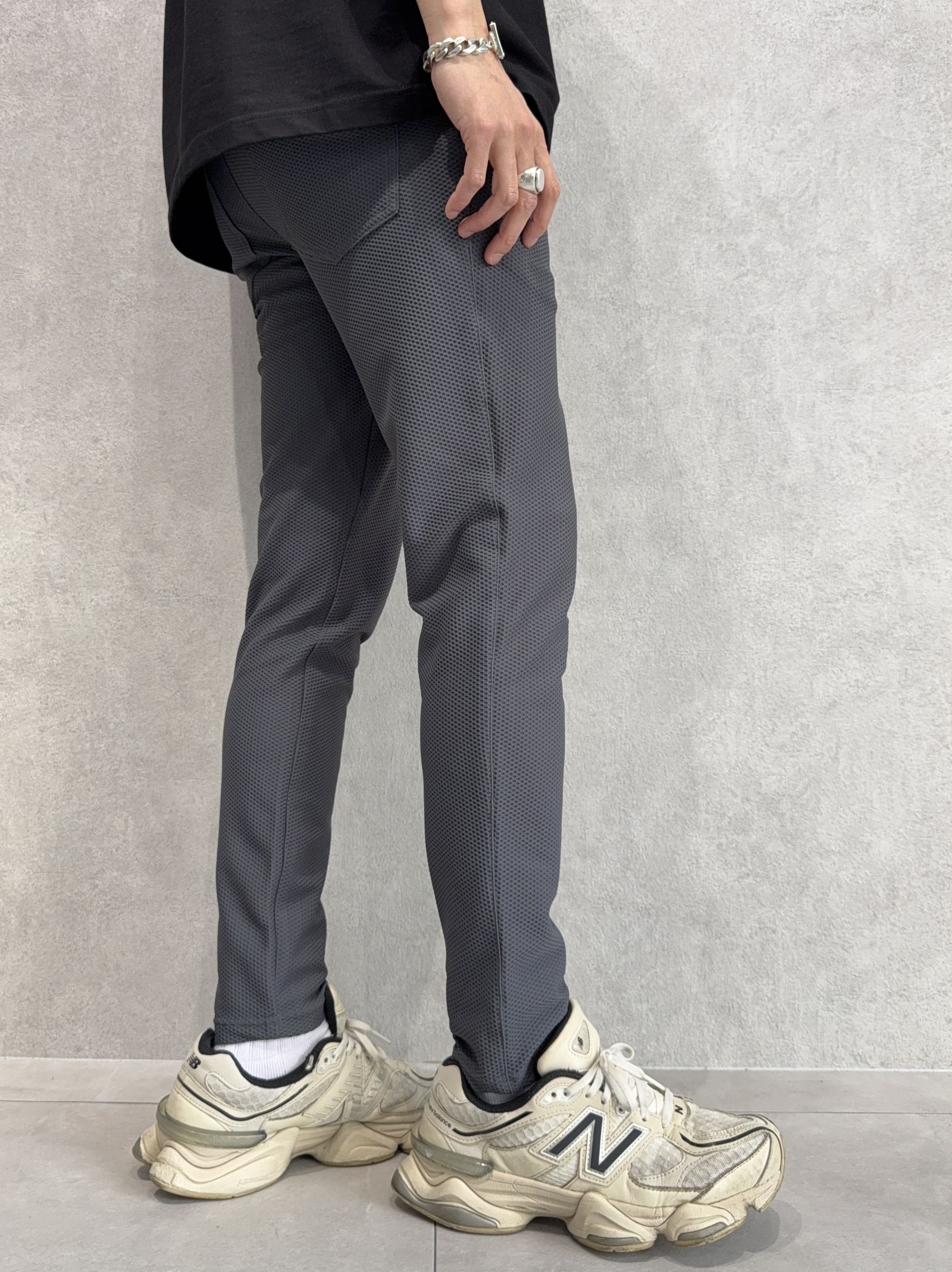 CHRIS EASY TUCK PANTS / RC40-ST-016T / イージータックパンツ / メッシュチャコール