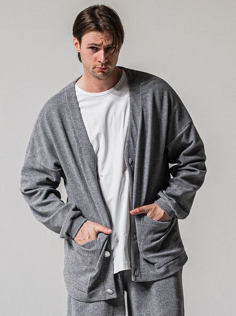 BLISTER KNIT C/D / RC39-C-005 / ブリスターニットカーディガン / グレー (1月下旬入荷予定)